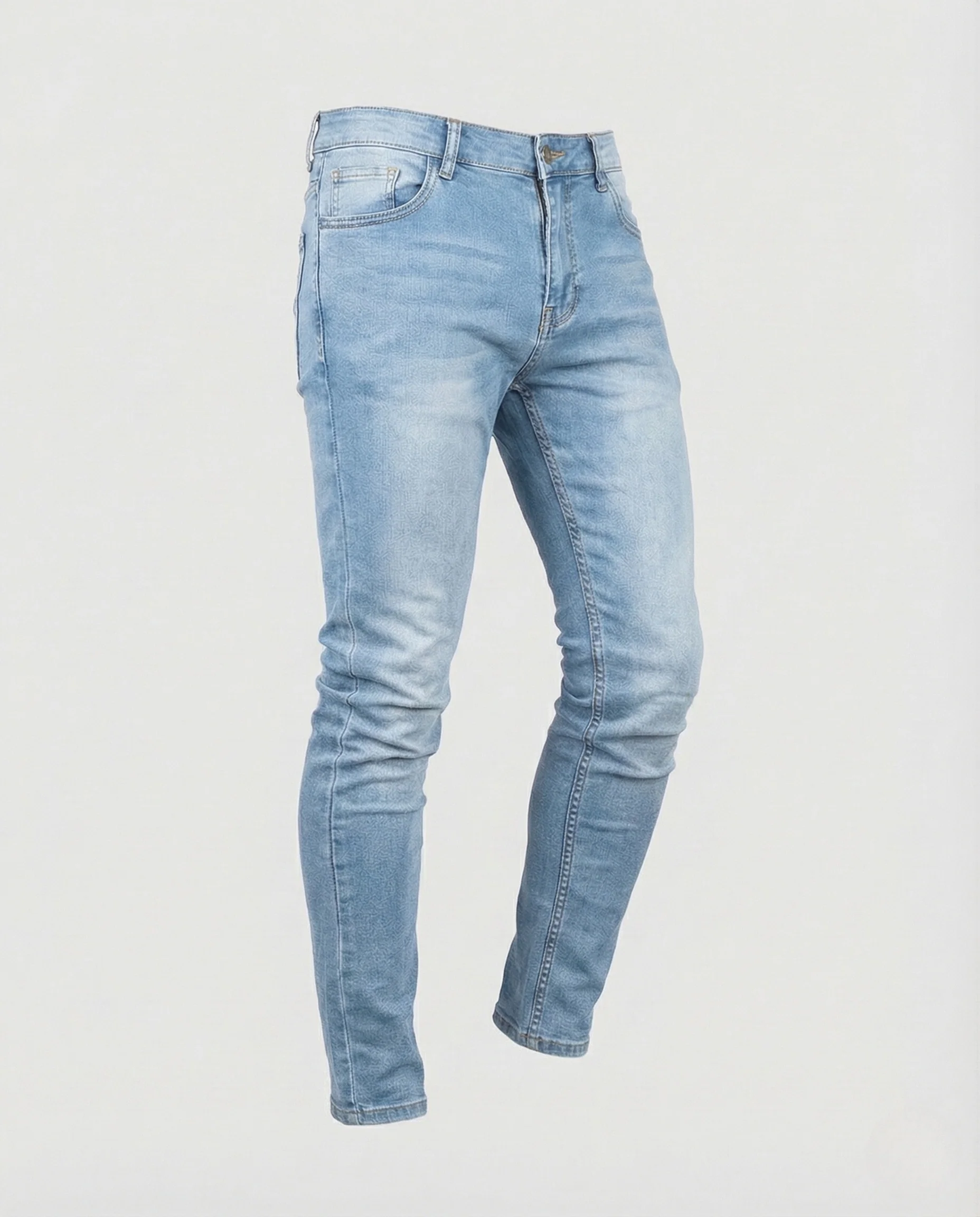 Herren Stretch Jeans Schmal Geschnitten mit Elastischem Bund - Image 7