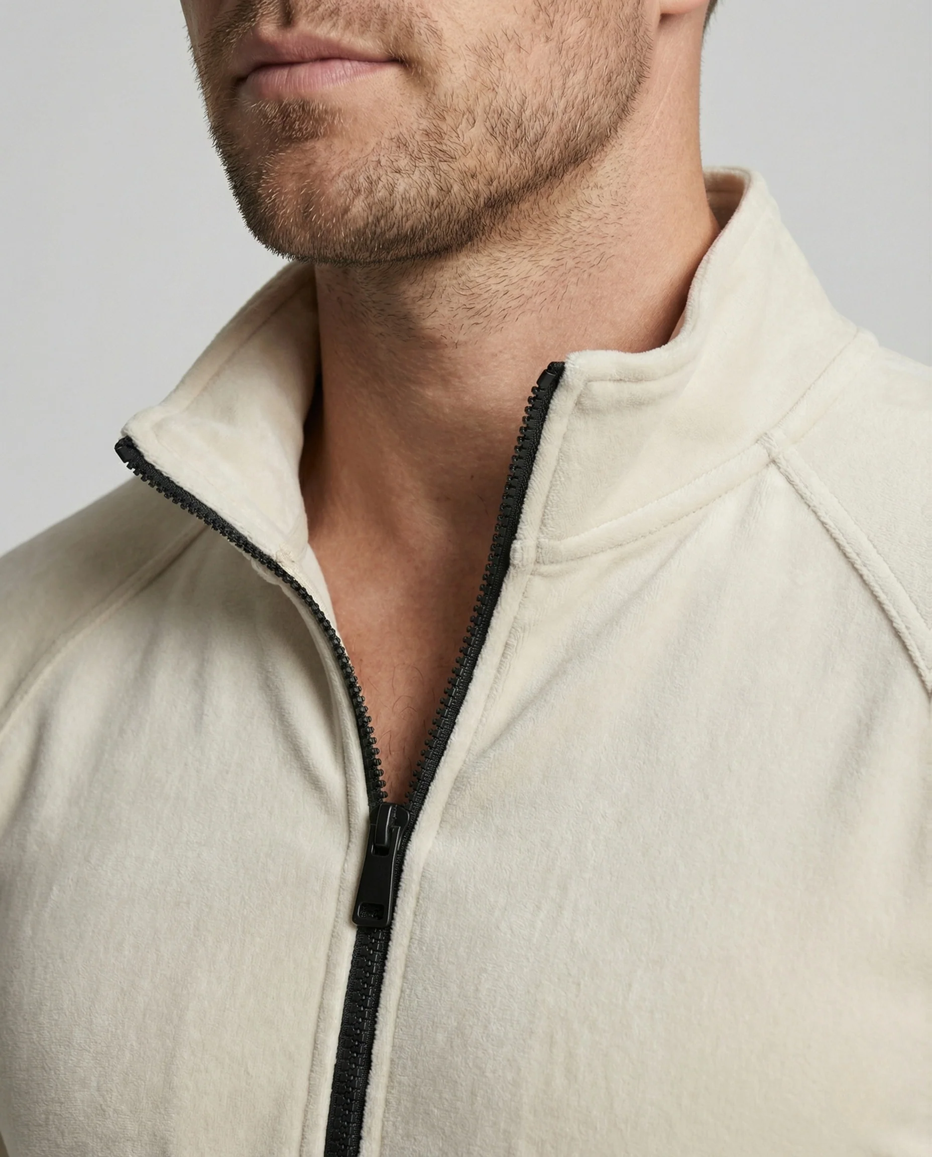 Zipjacke Strickfleece Slim Herren - Image 3