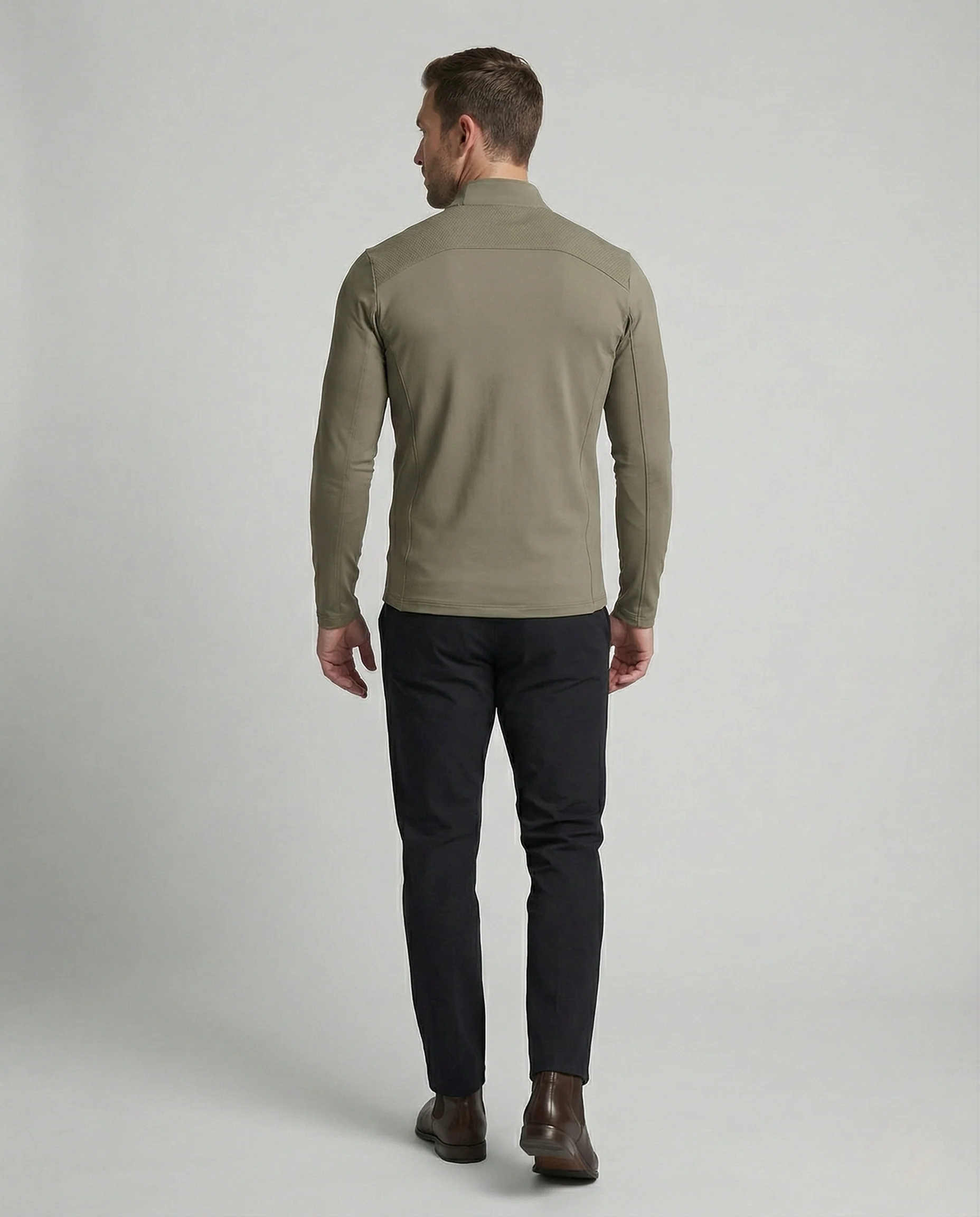 Funktionsshirt Langarm Mit Reißverschluss Herren - Image 3