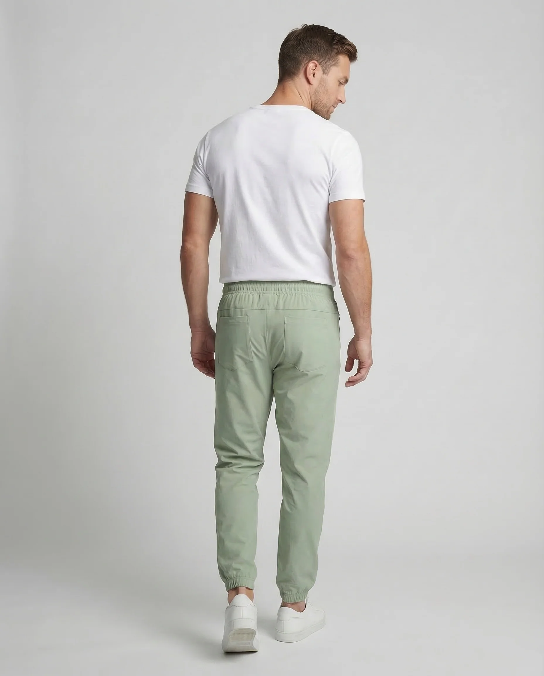 Herren Jogginghose Tapered Reißverschluss - Image 3