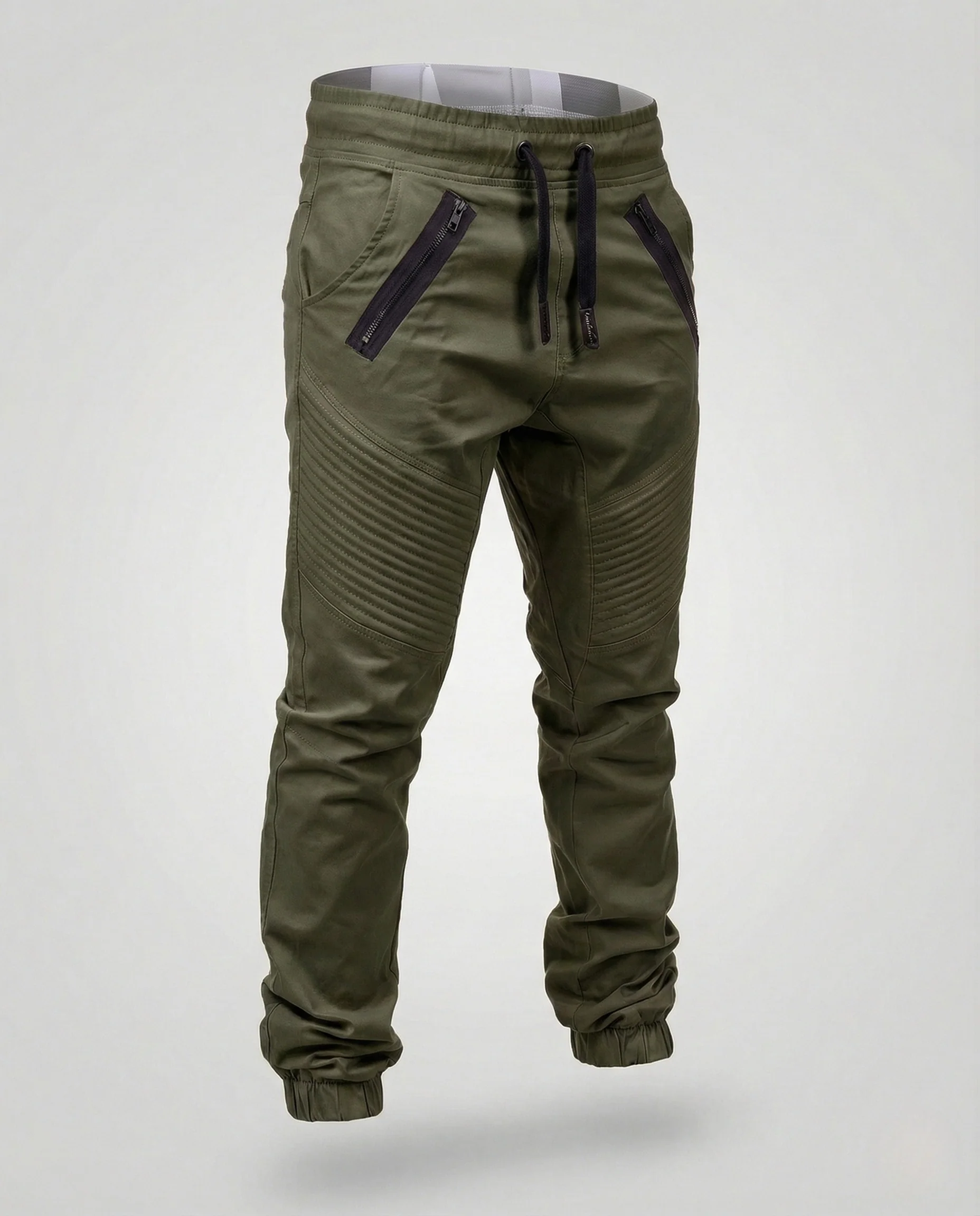 Herren Biker Jogginghose mit Steppdetails - Image 7