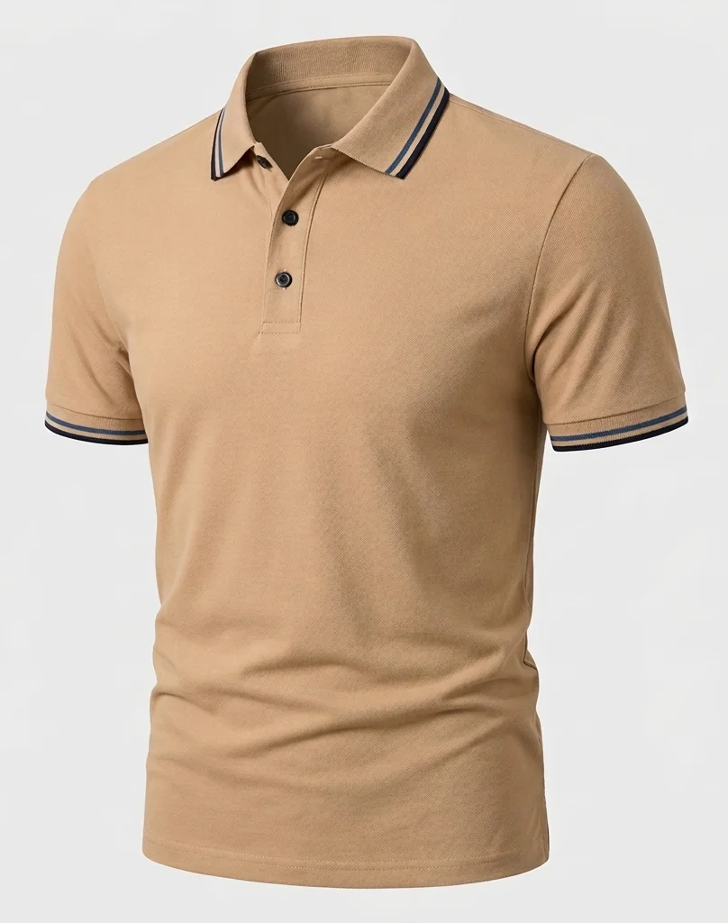 Herren Poloshirt Kurzarm Slim Fit mit Kontrastkragen - Image 11