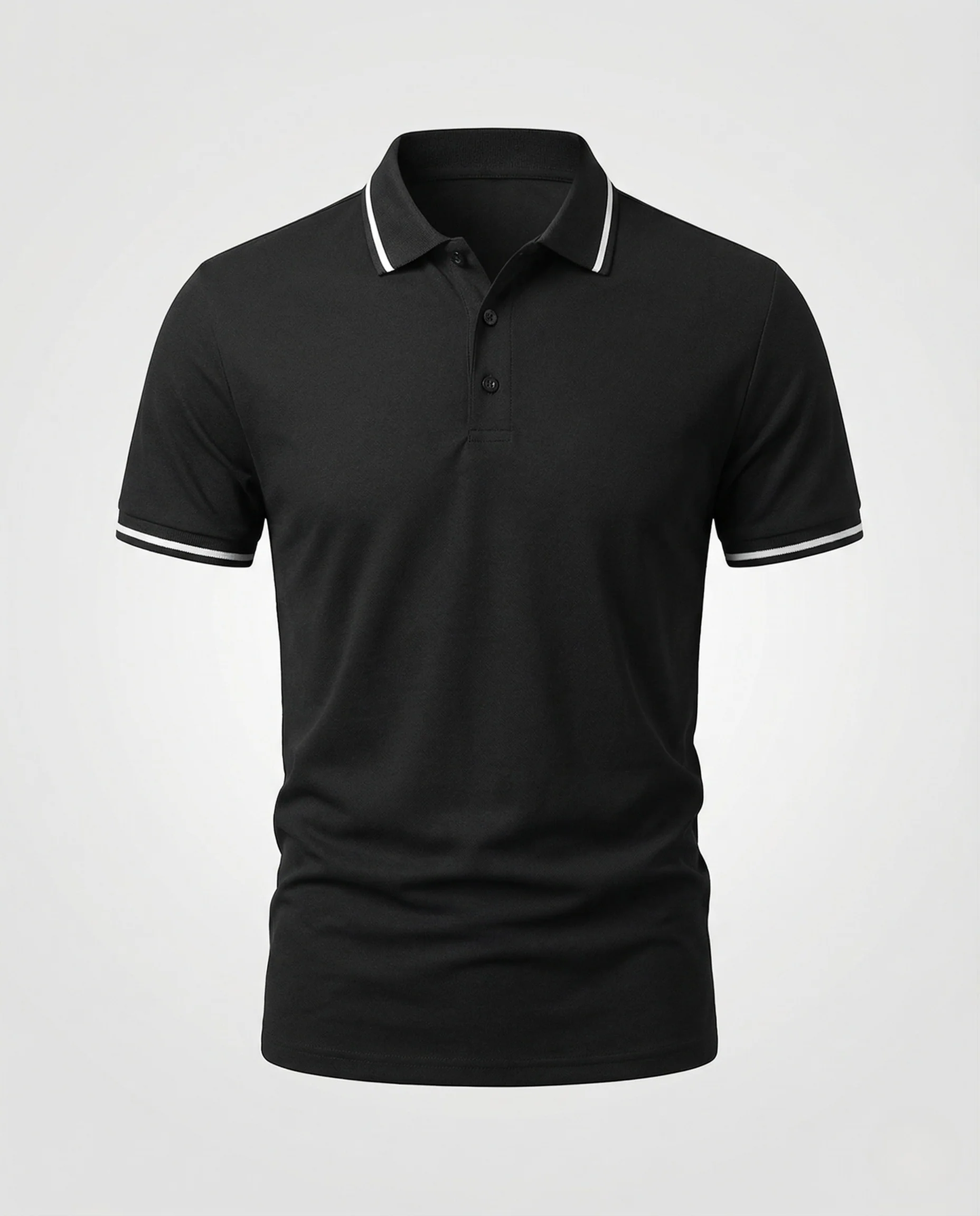Herren Poloshirt Kurzarm Slim Fit mit Kontrastkragen - Image 5