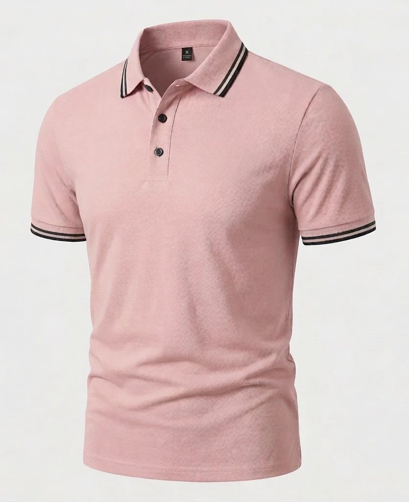 Herren Poloshirt Kurzarm Slim Fit mit Kontrastkragen - Image 8