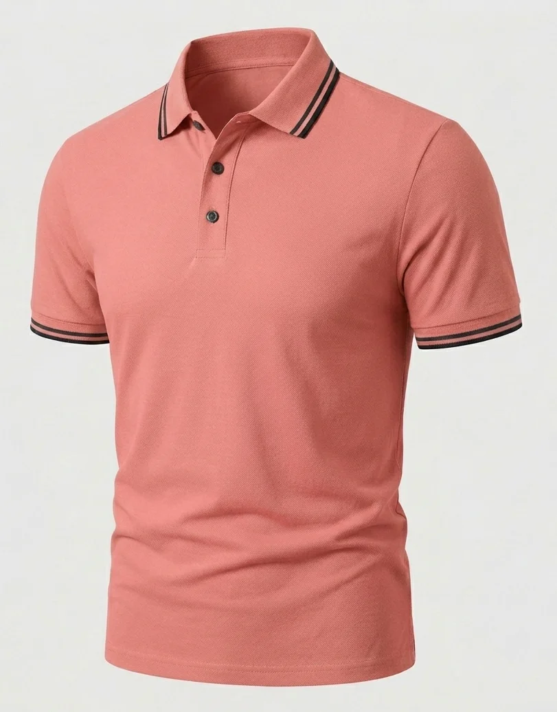Herren Poloshirt Kurzarm Slim Fit mit Kontrastkragen - Image 9