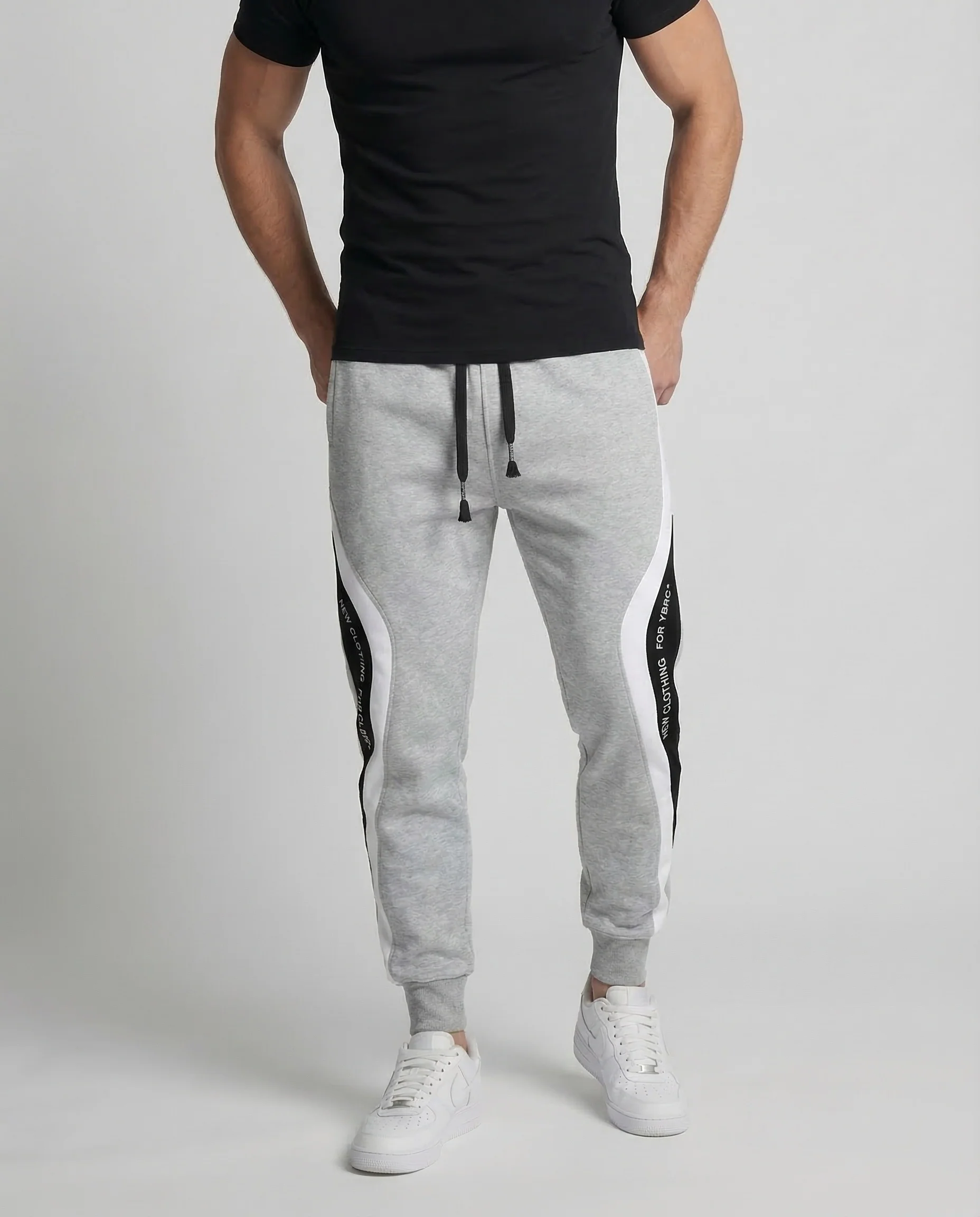 Herren Jogginghose Konisch Streifen - Image 2