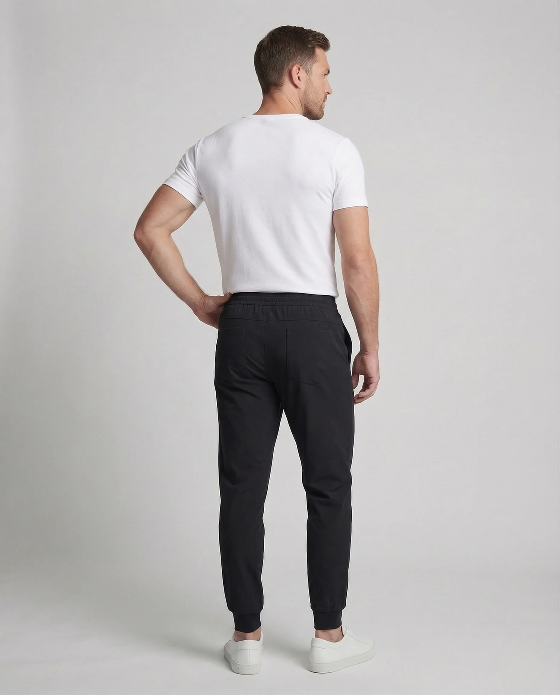 Herren Jogginghose Sport mit Elastischem Bund und Bündchen - Image 4
