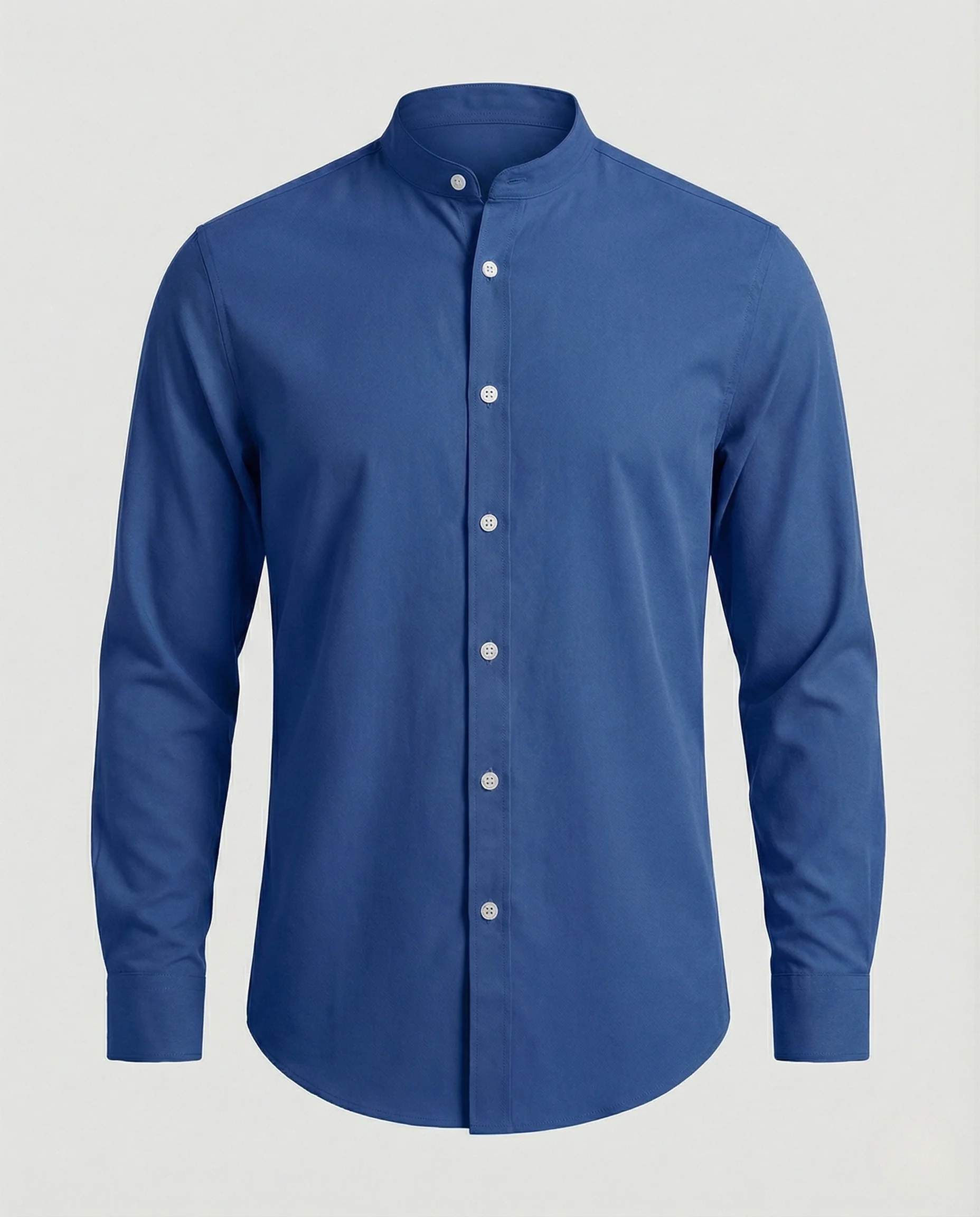 Stehkragenhemd Slim Fit Herren - Image 12