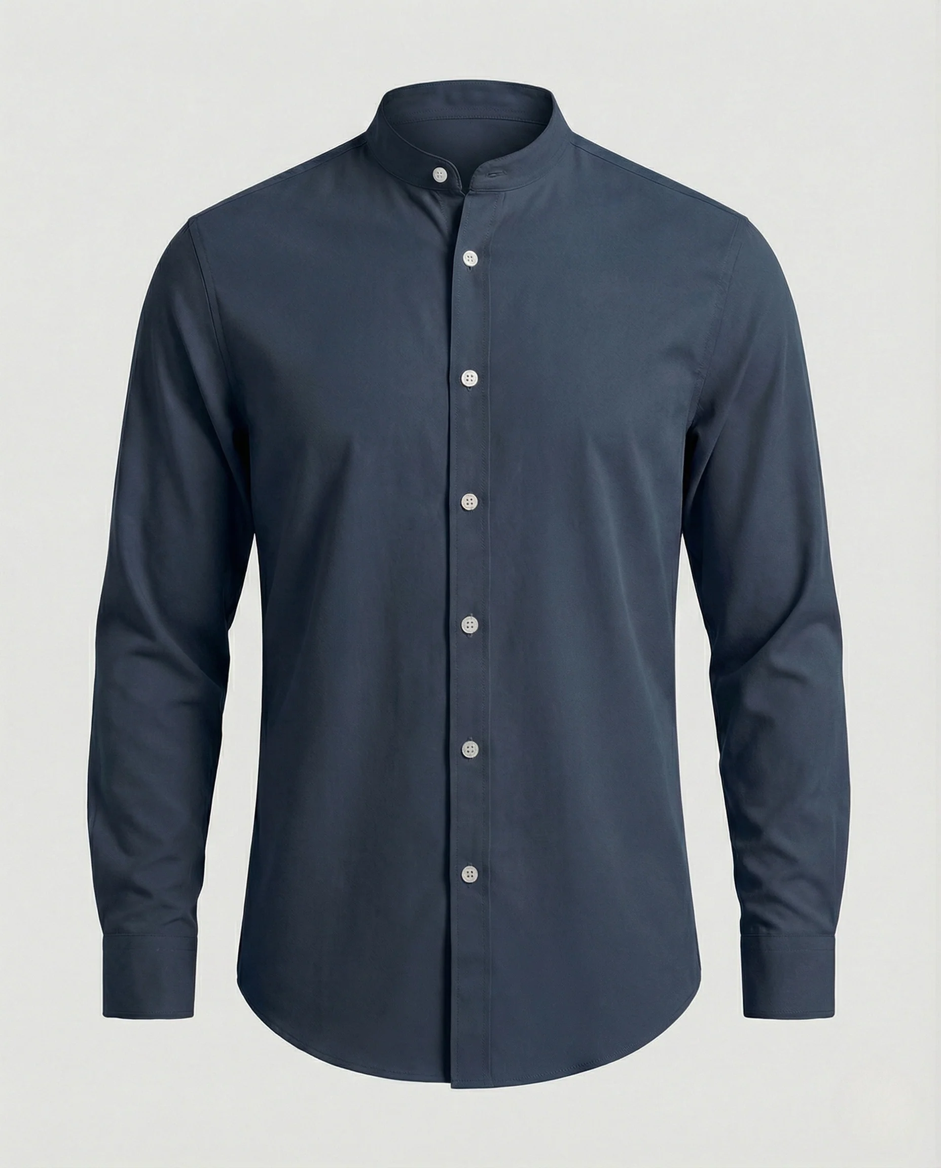 Stehkragenhemd Slim Fit Herren - Image 7