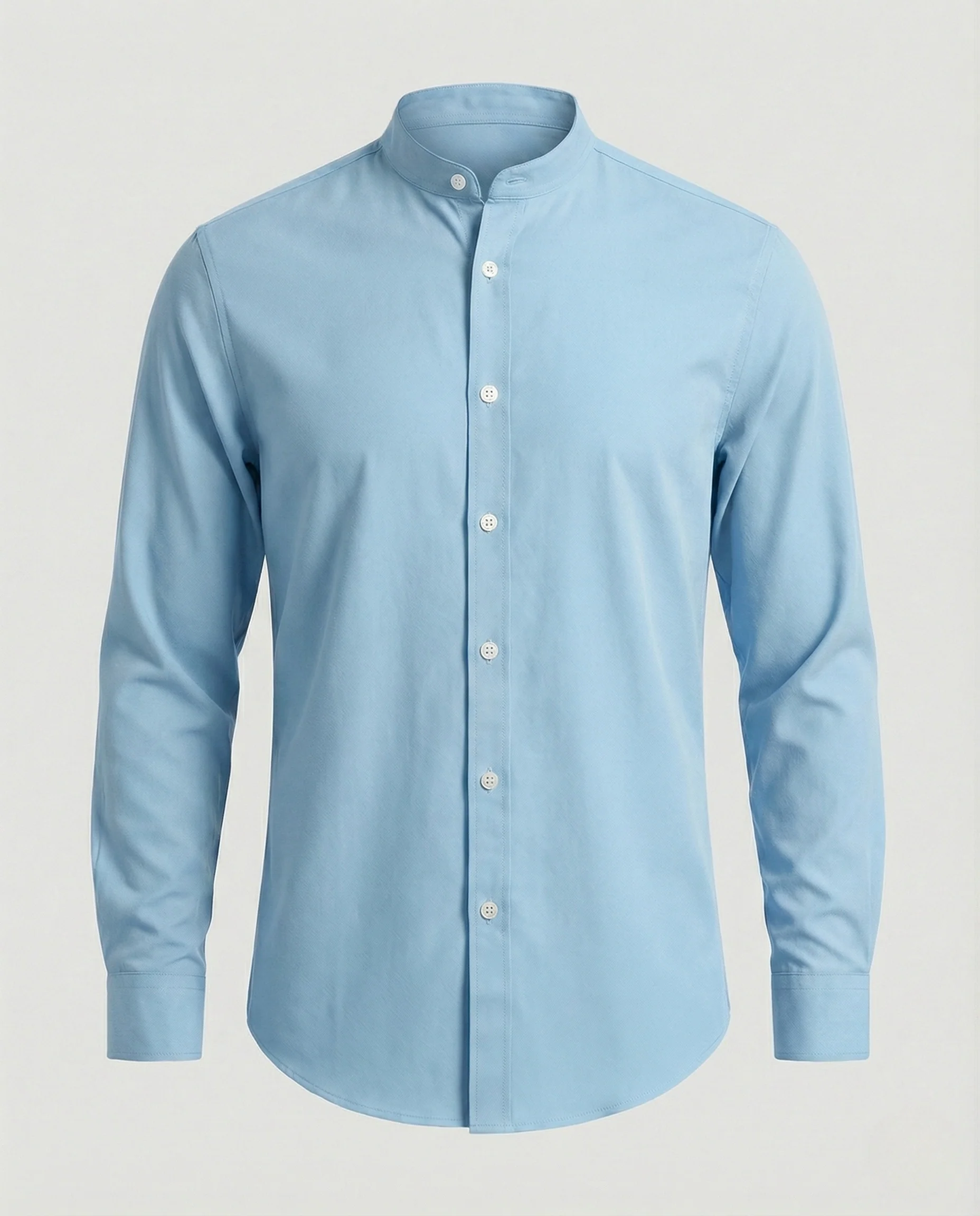 Stehkragenhemd Slim Fit Herren - Image 9