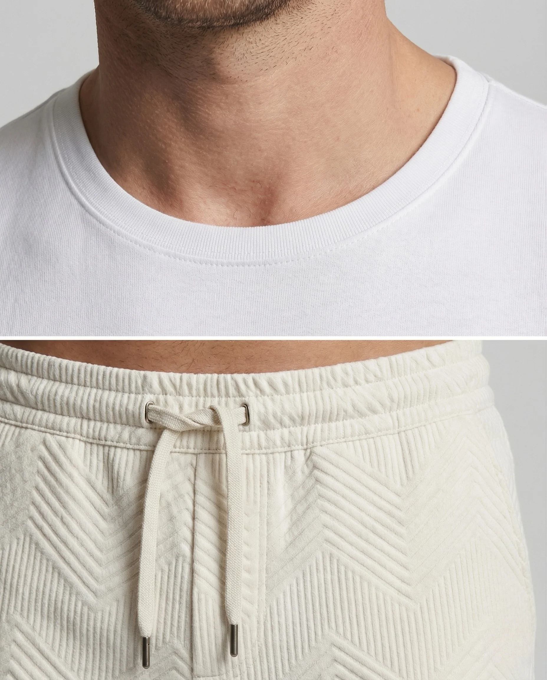 Herren Joggingshorts Struktur Elastikbund - Image 3
