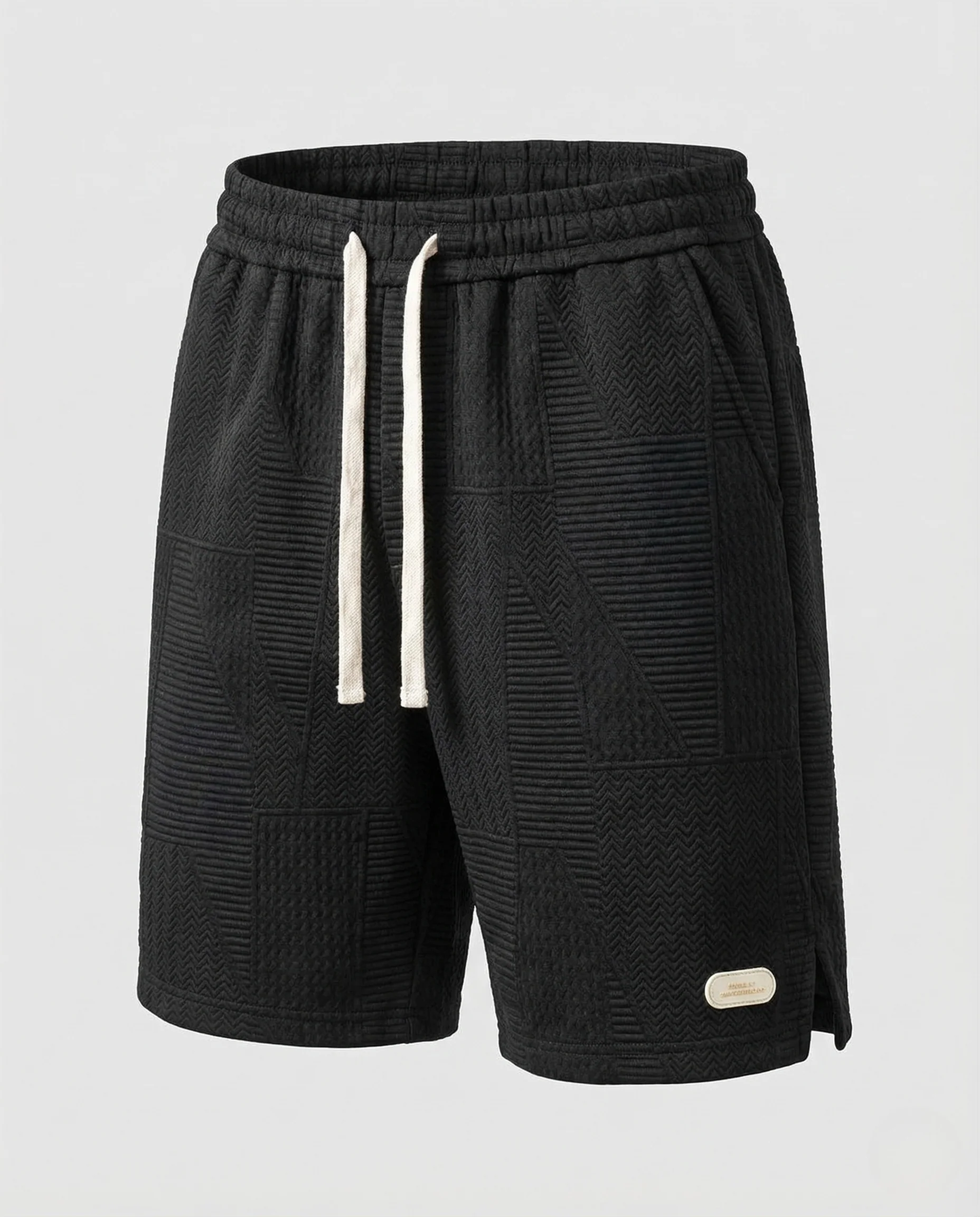 Herren Joggingshorts Struktur Elastikbund - Image 5