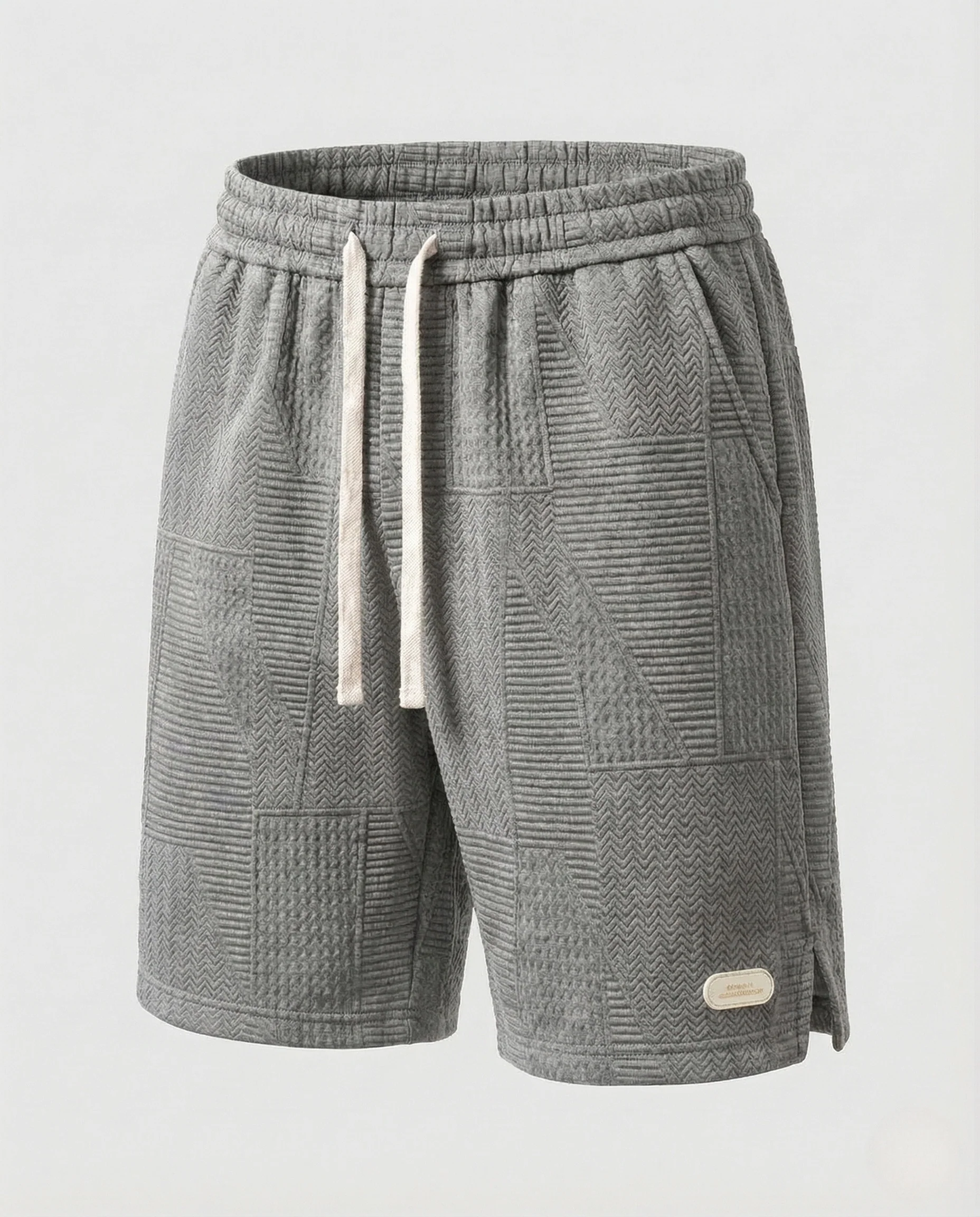 Herren Joggingshorts Struktur Elastikbund - Image 6
