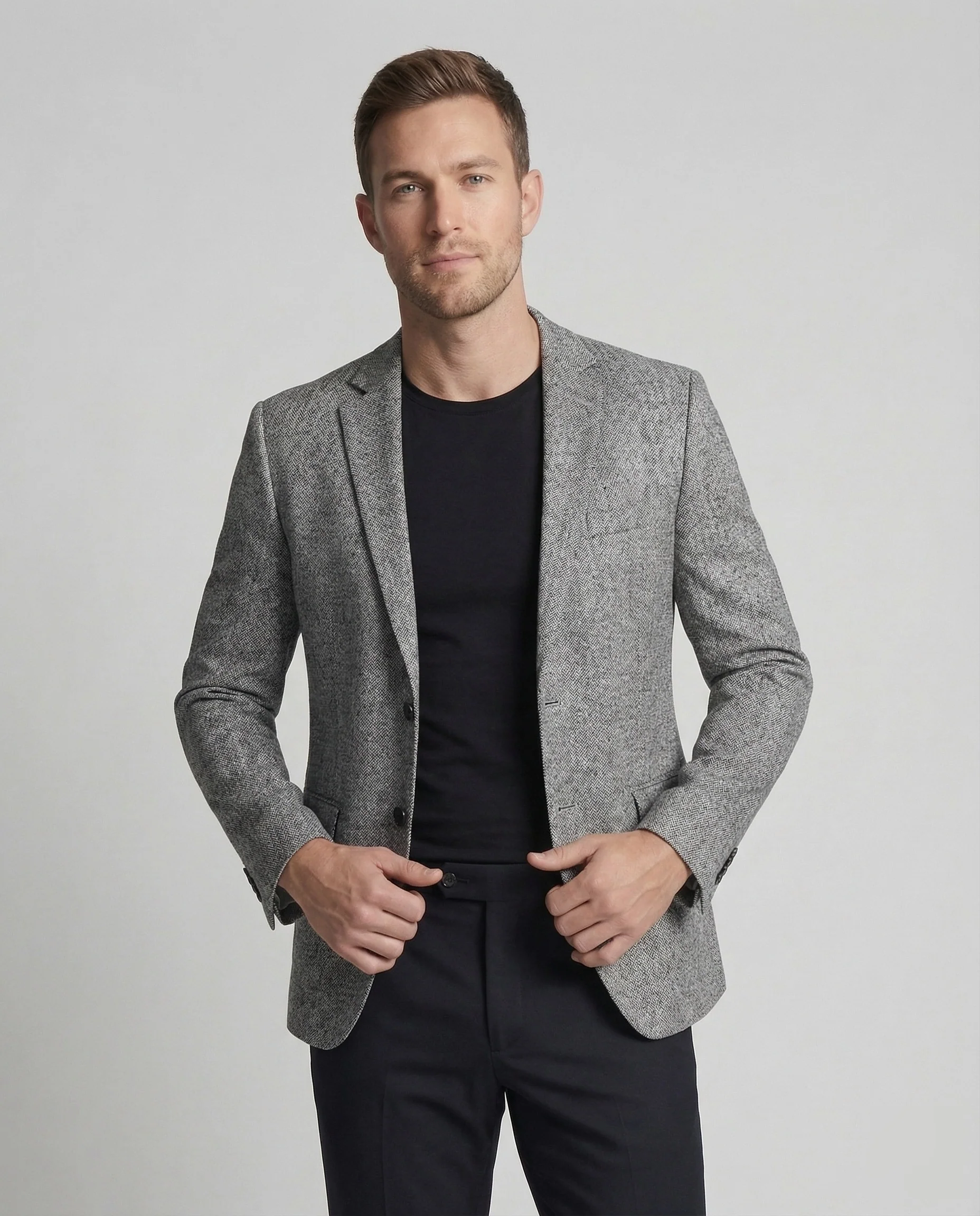 Herren Wollmix Sakko Zweiknopf - Image 2