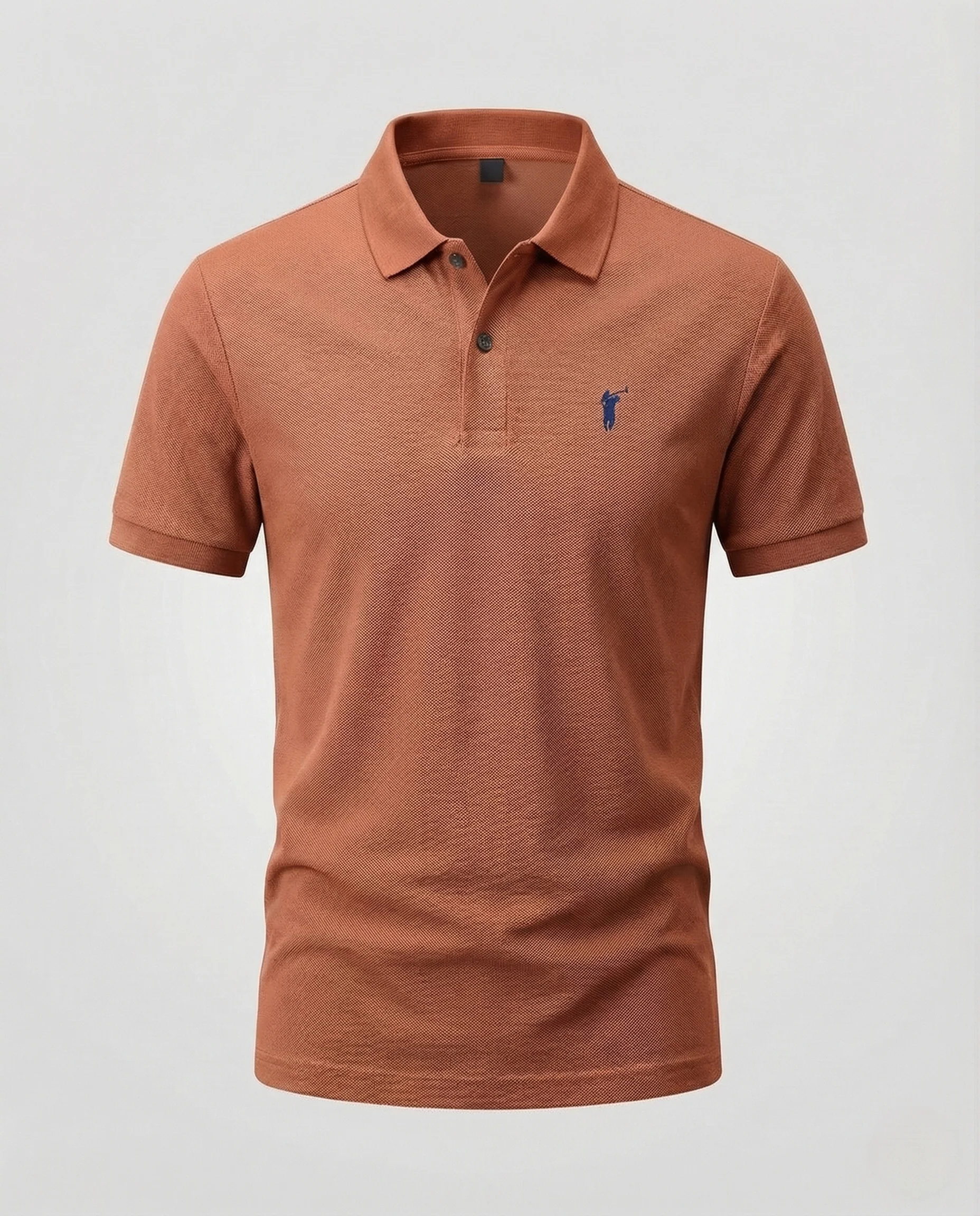 Herren Piqué Polohemd mit Bruststick und Rippabschlüssen - Image 10
