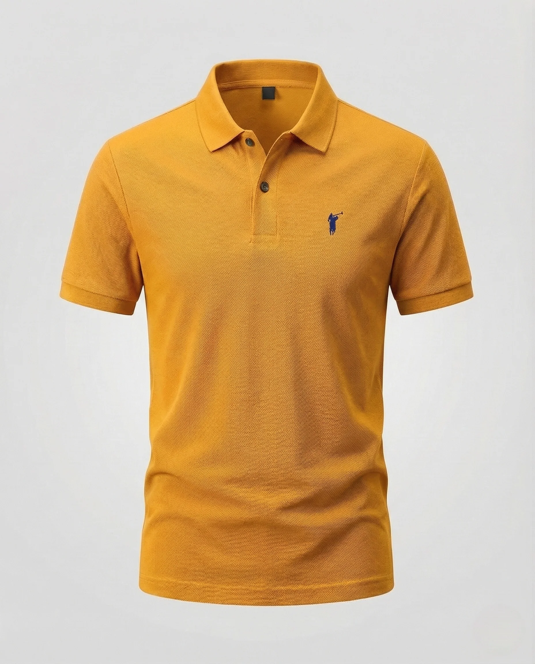 Herren Piqué Polohemd mit Bruststick und Rippabschlüssen - Image 13