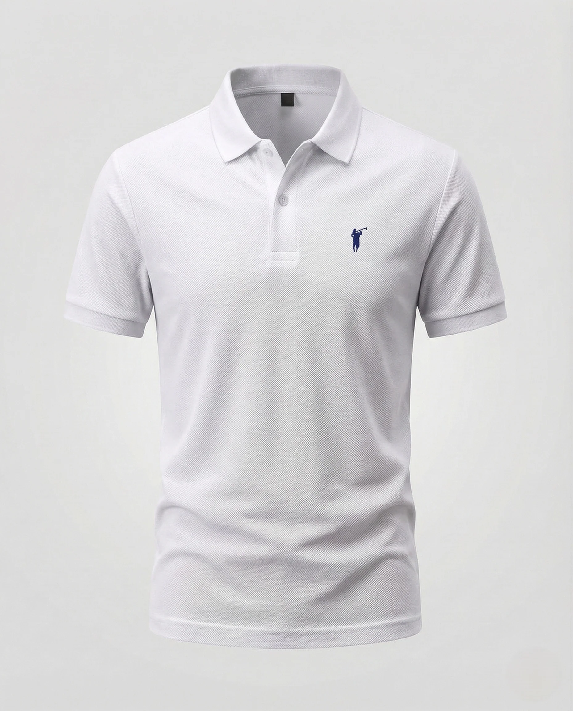 Herren Piqué Polohemd mit Bruststick und Rippabschlüssen - Image 17