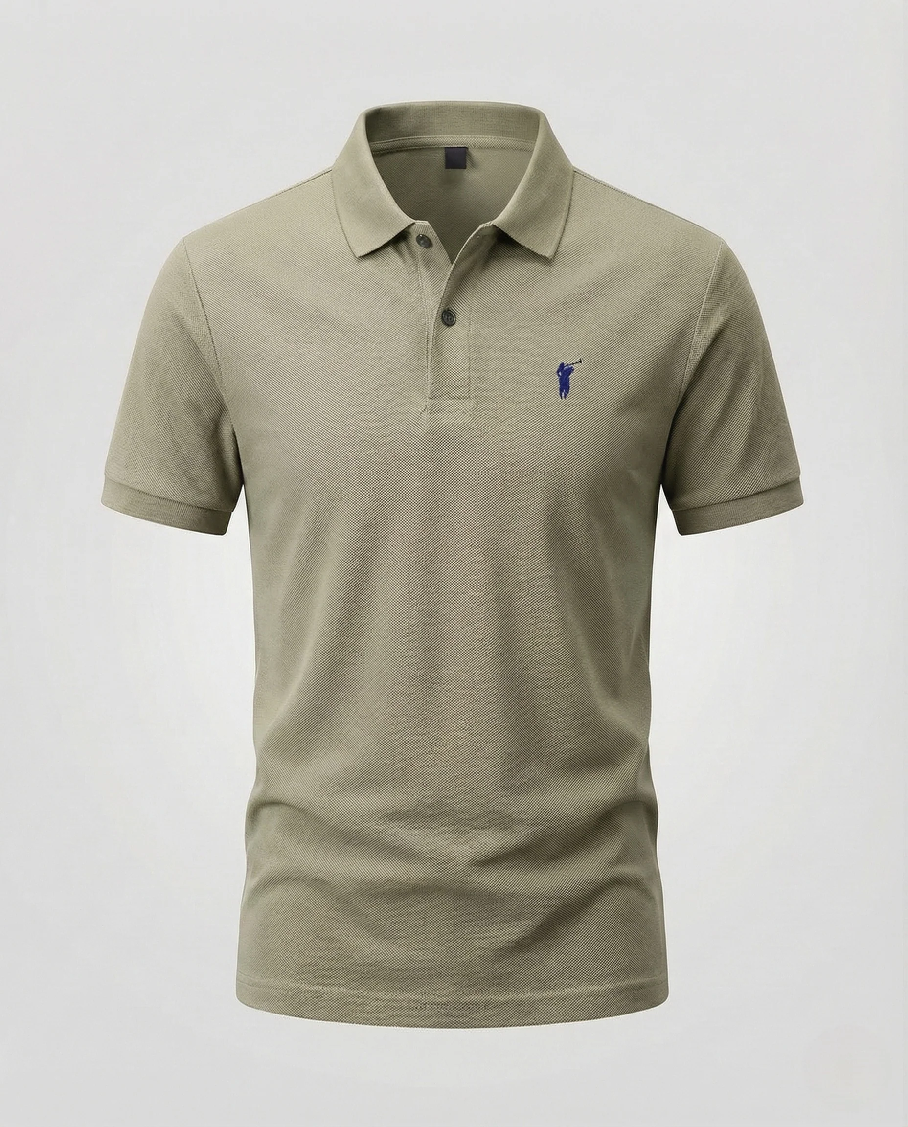 Herren Piqué Polohemd mit Bruststick und Rippabschlüssen - Image 19