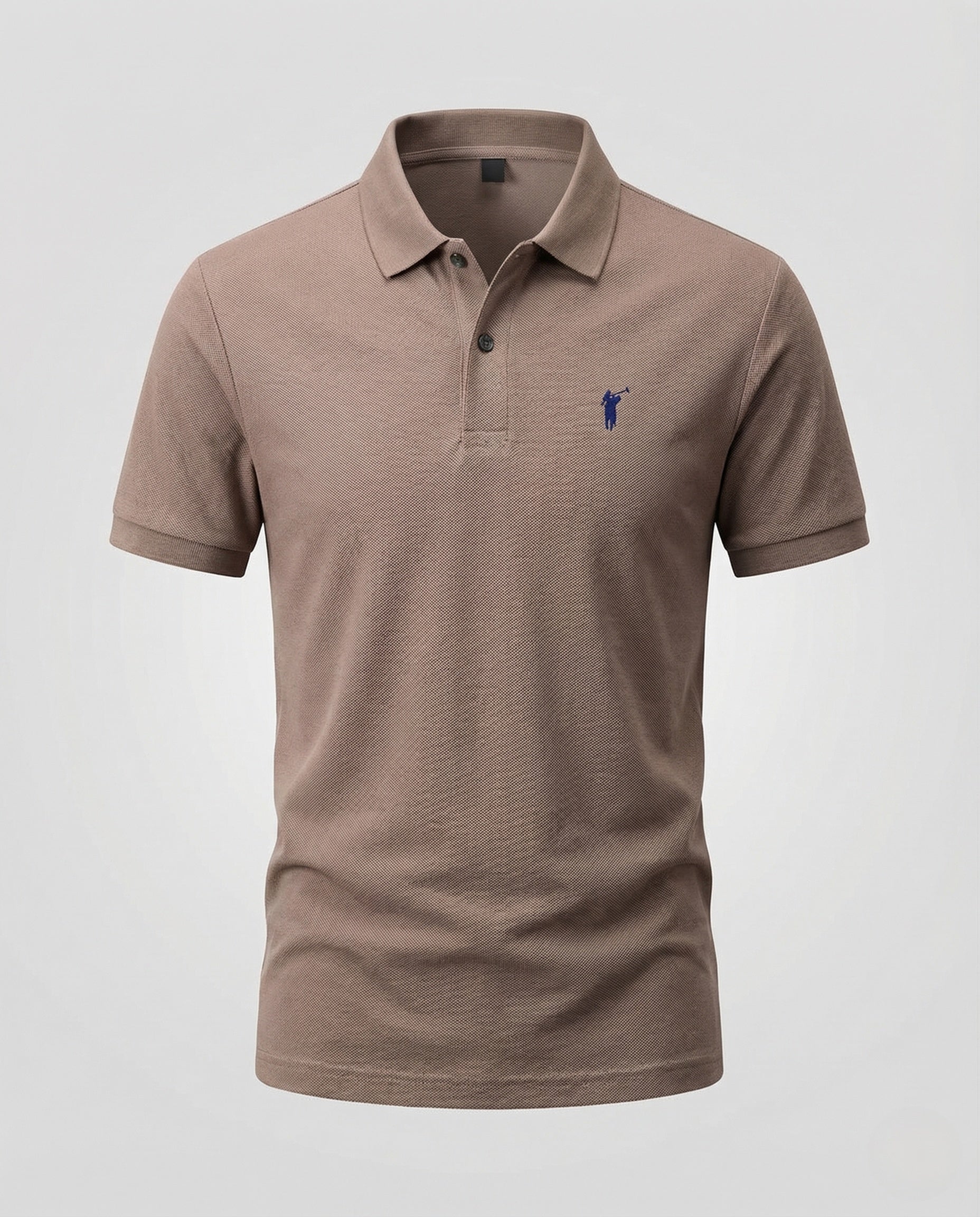 Herren Piqué Polohemd mit Bruststick und Rippabschlüssen - Image 5