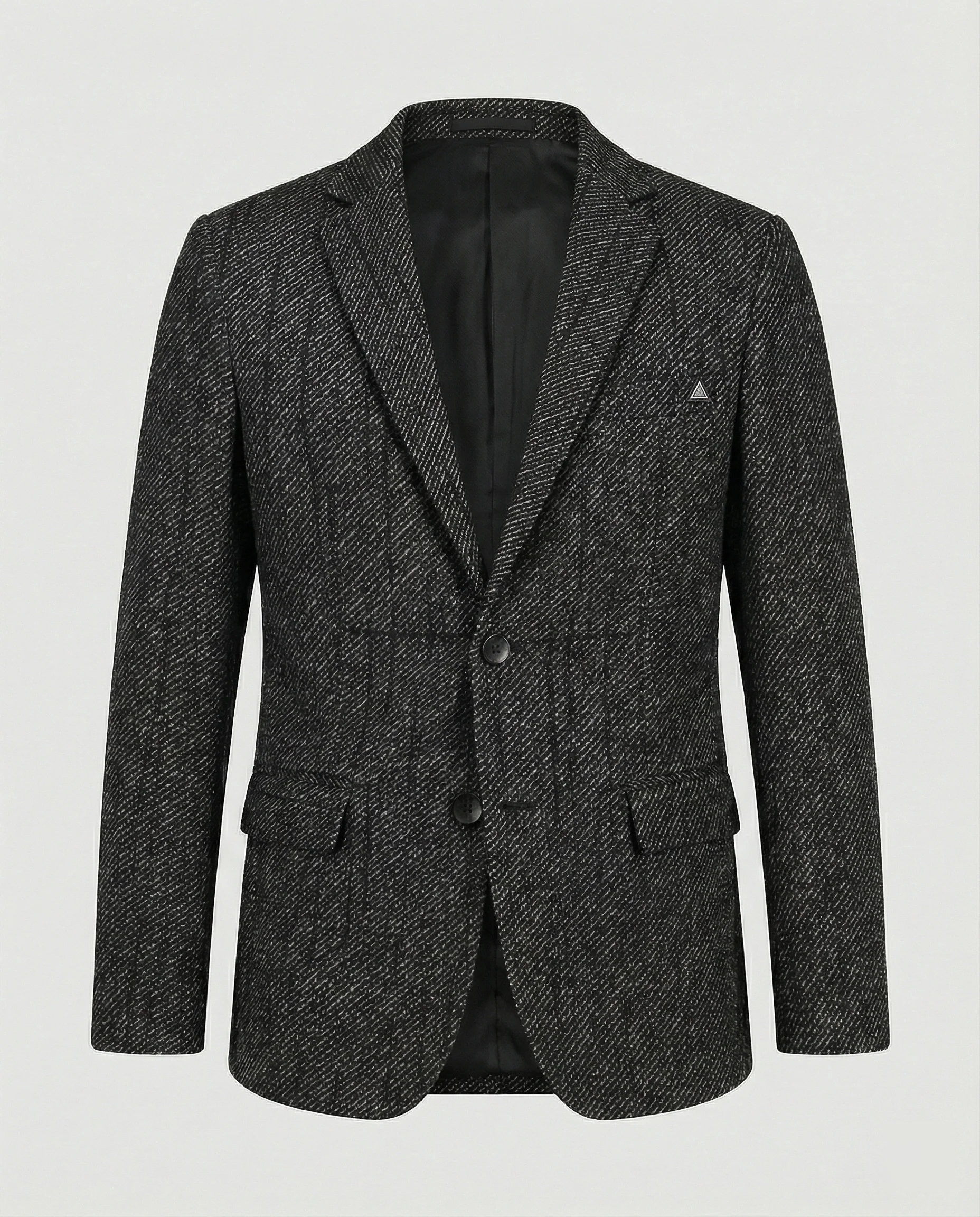 Herren Tweed Sakko Slim Fit 2-Knopf - Image 2