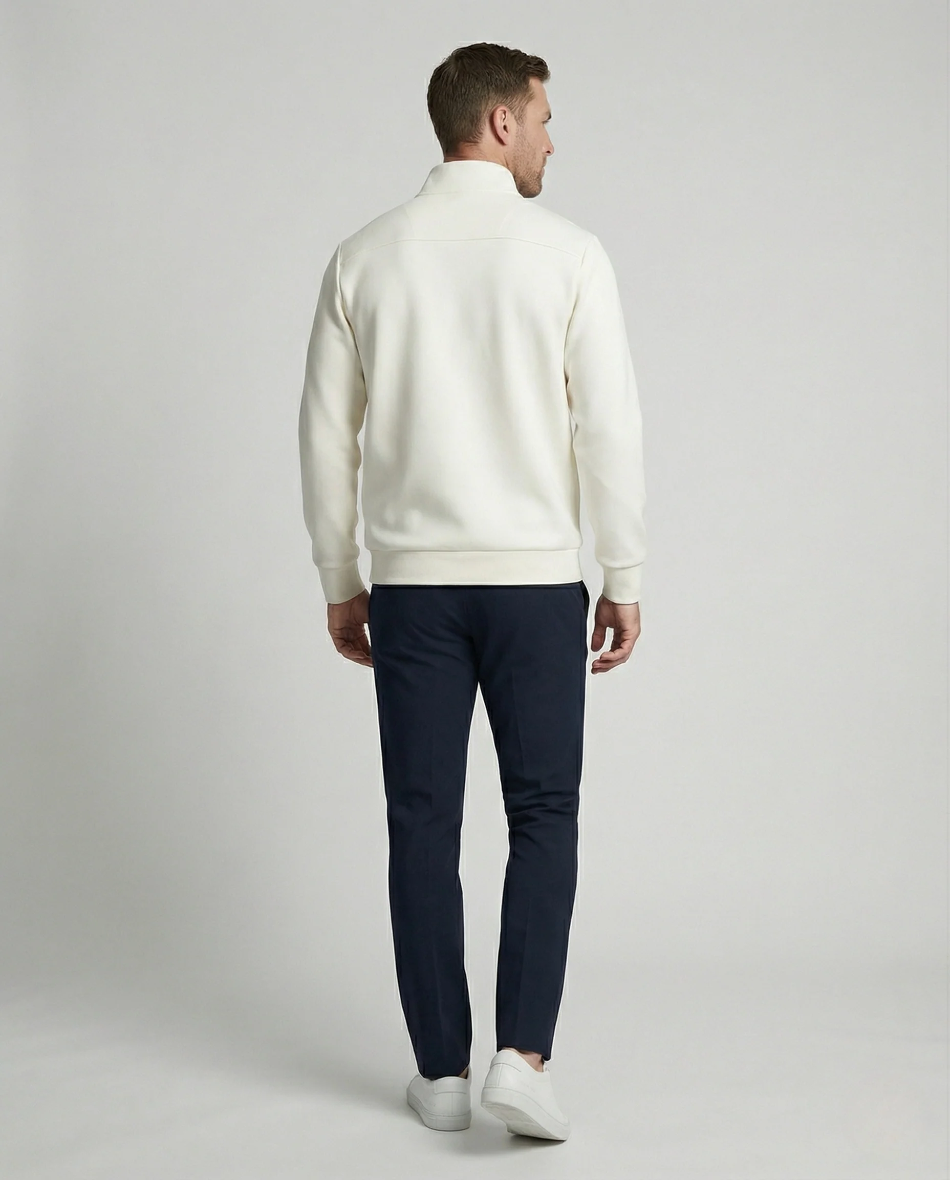 Herren Sweatshirt mit Stehkragen und Reißverschluss - Image 3