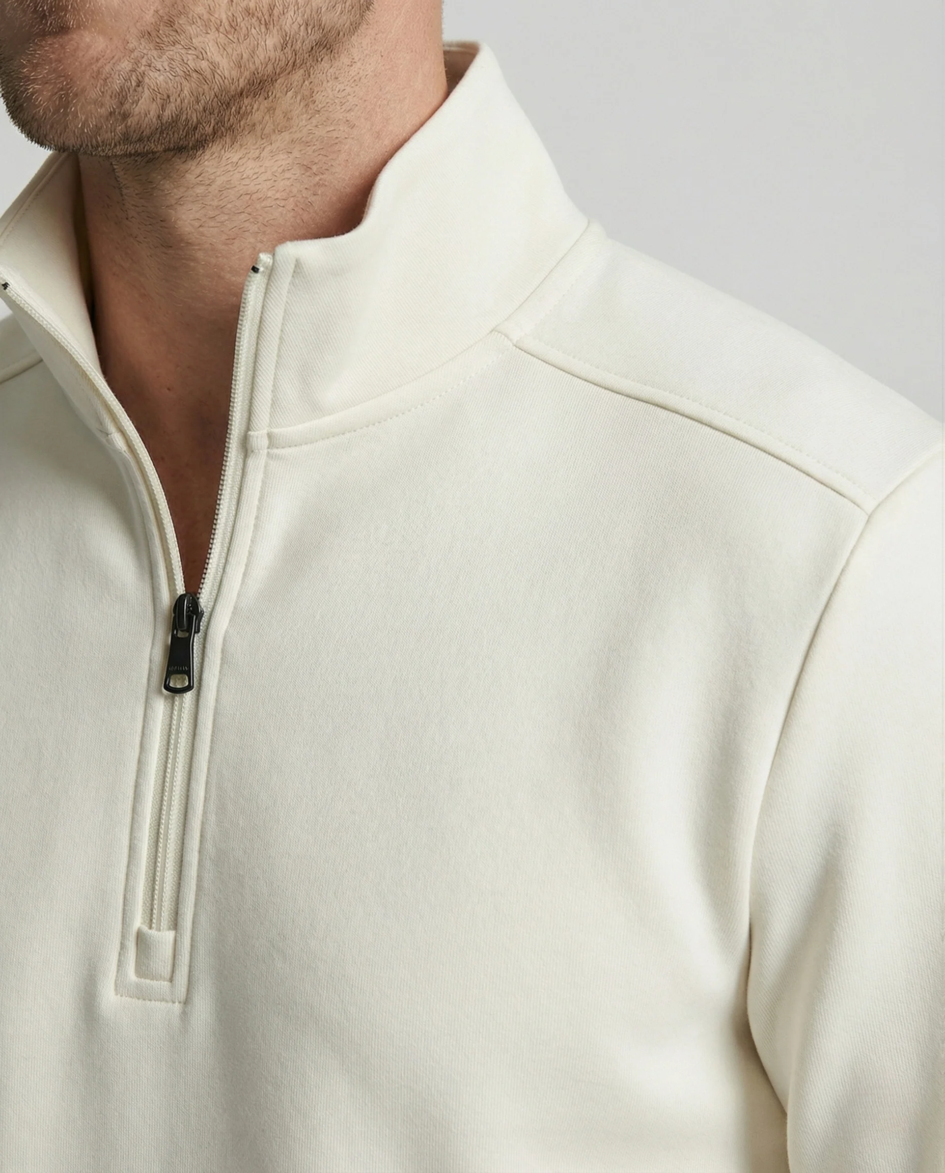 Herren Sweatshirt mit Stehkragen und Reißverschluss - Image 4