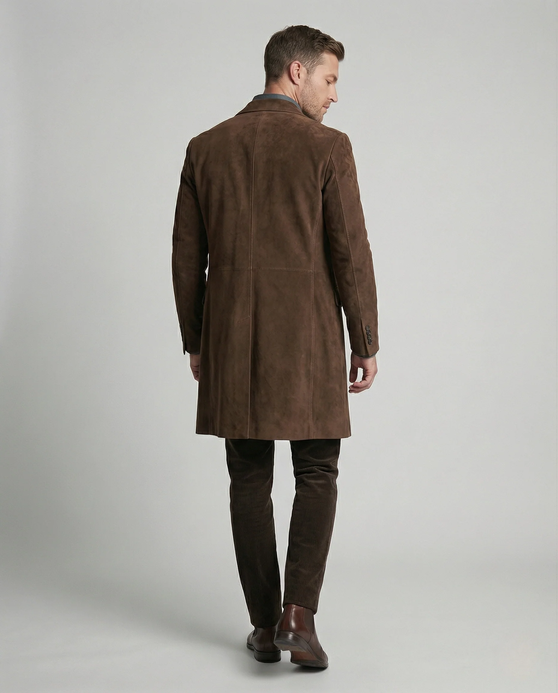 Veloursledermantel Tailliert Herren - Image 4
