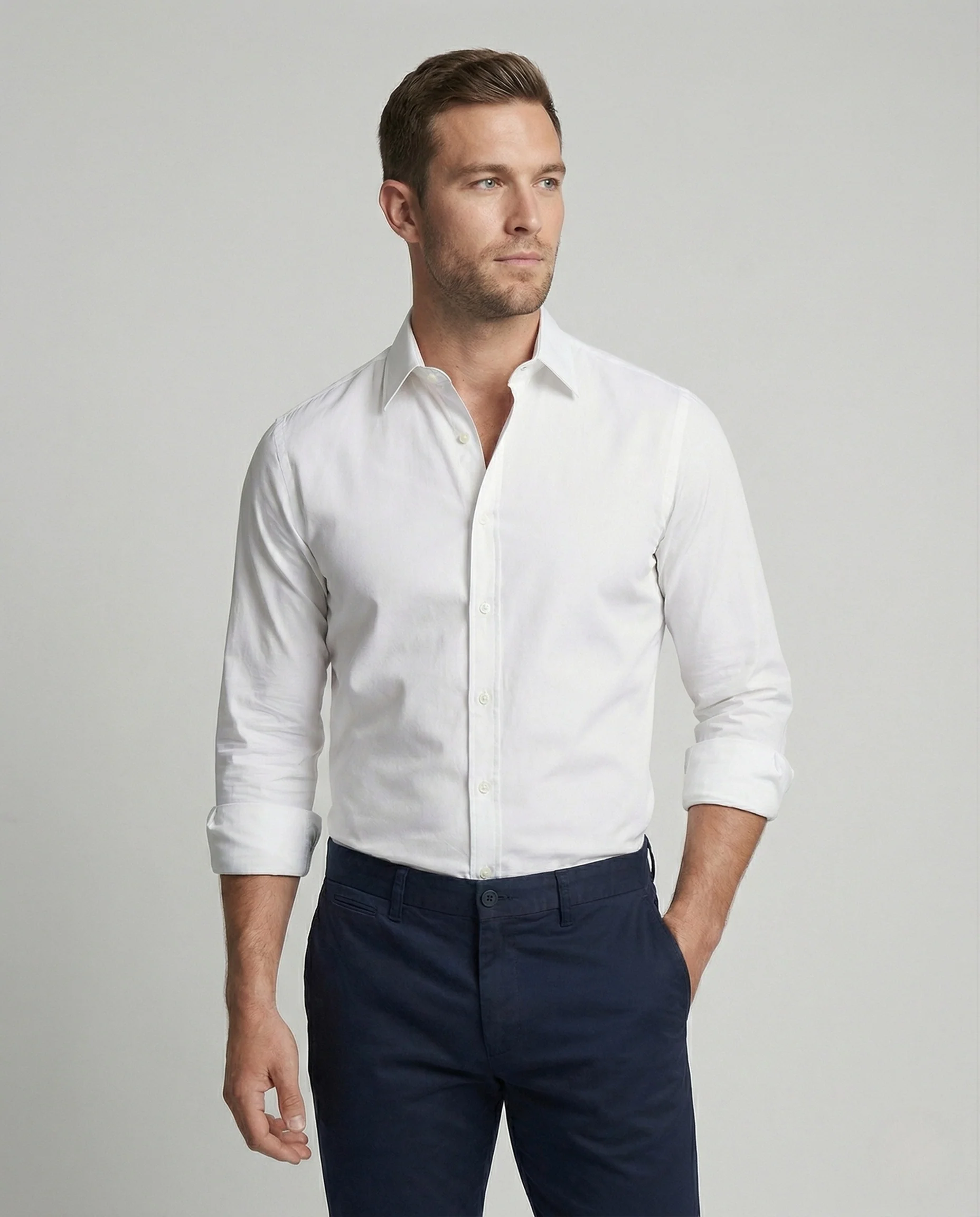 Herren Businesshemd Herren klassisch - Image 2