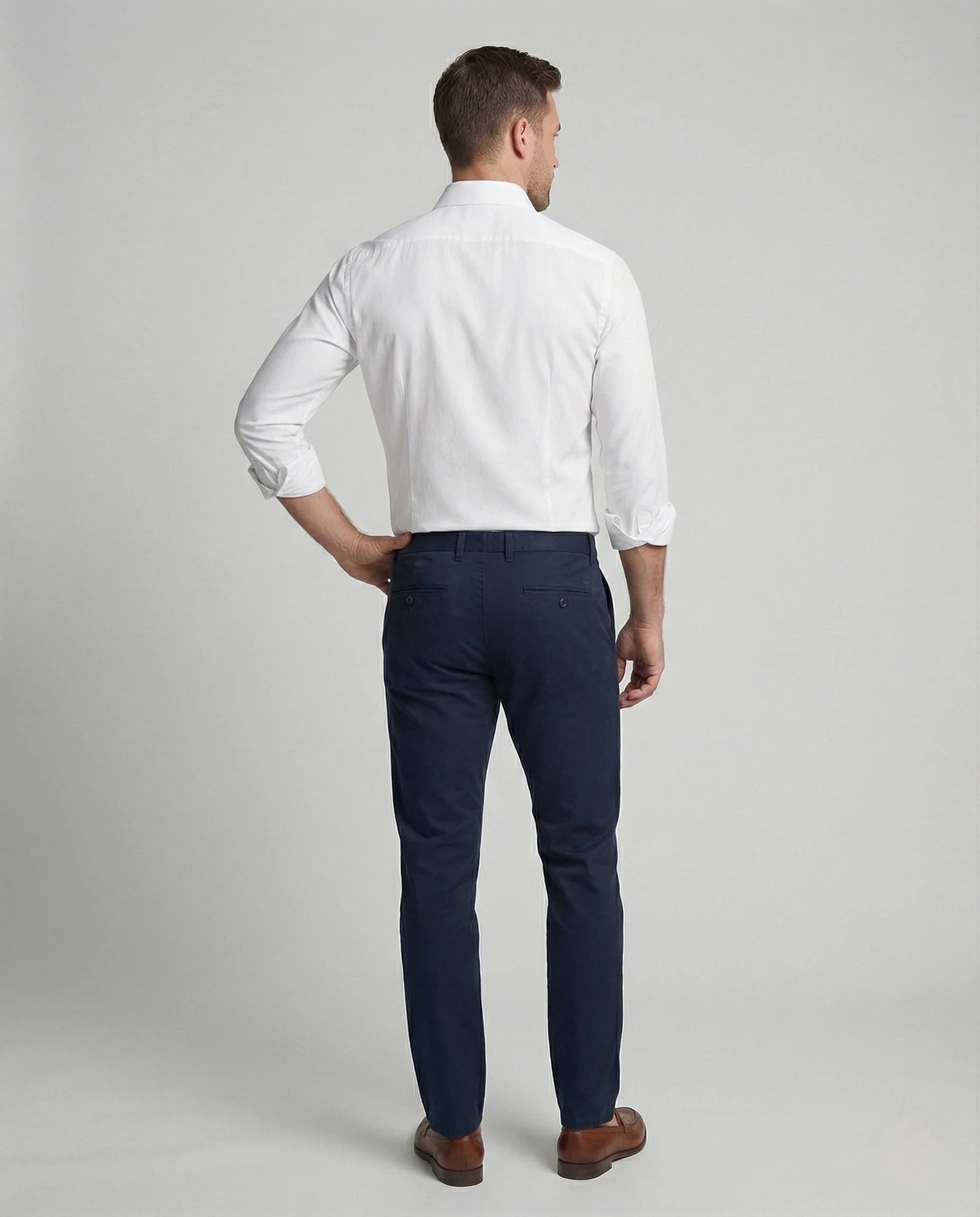 Herren Businesshemd Herren klassisch - Image 3