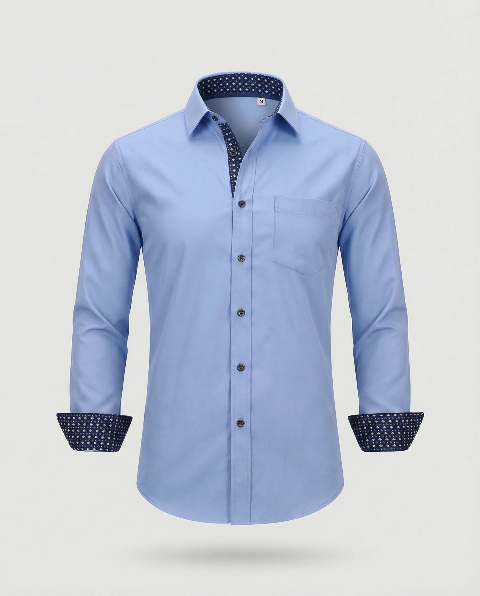 Herren Business Langarmhemd Tailliert - Image 10