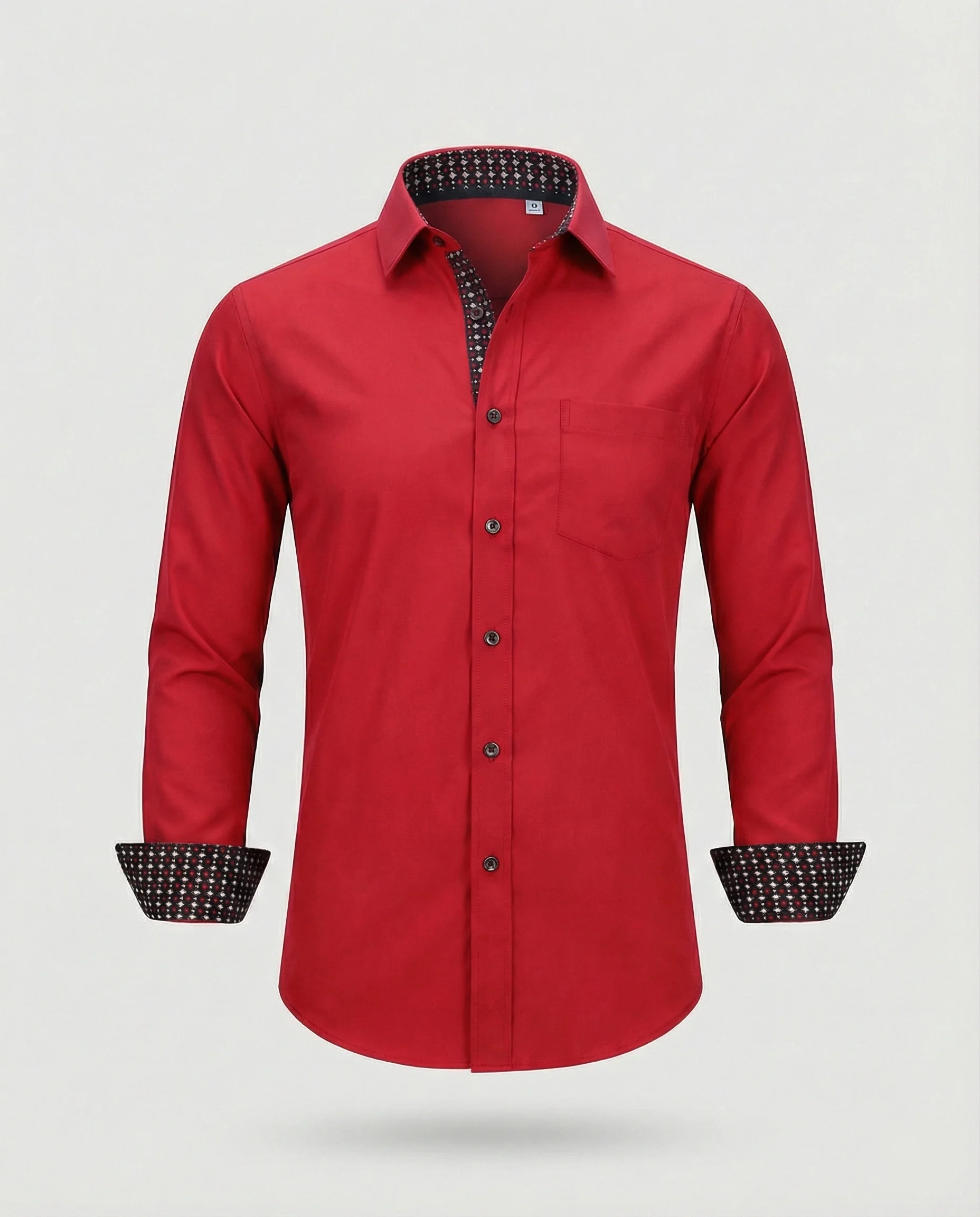 Herren Business Langarmhemd Tailliert - Image 8