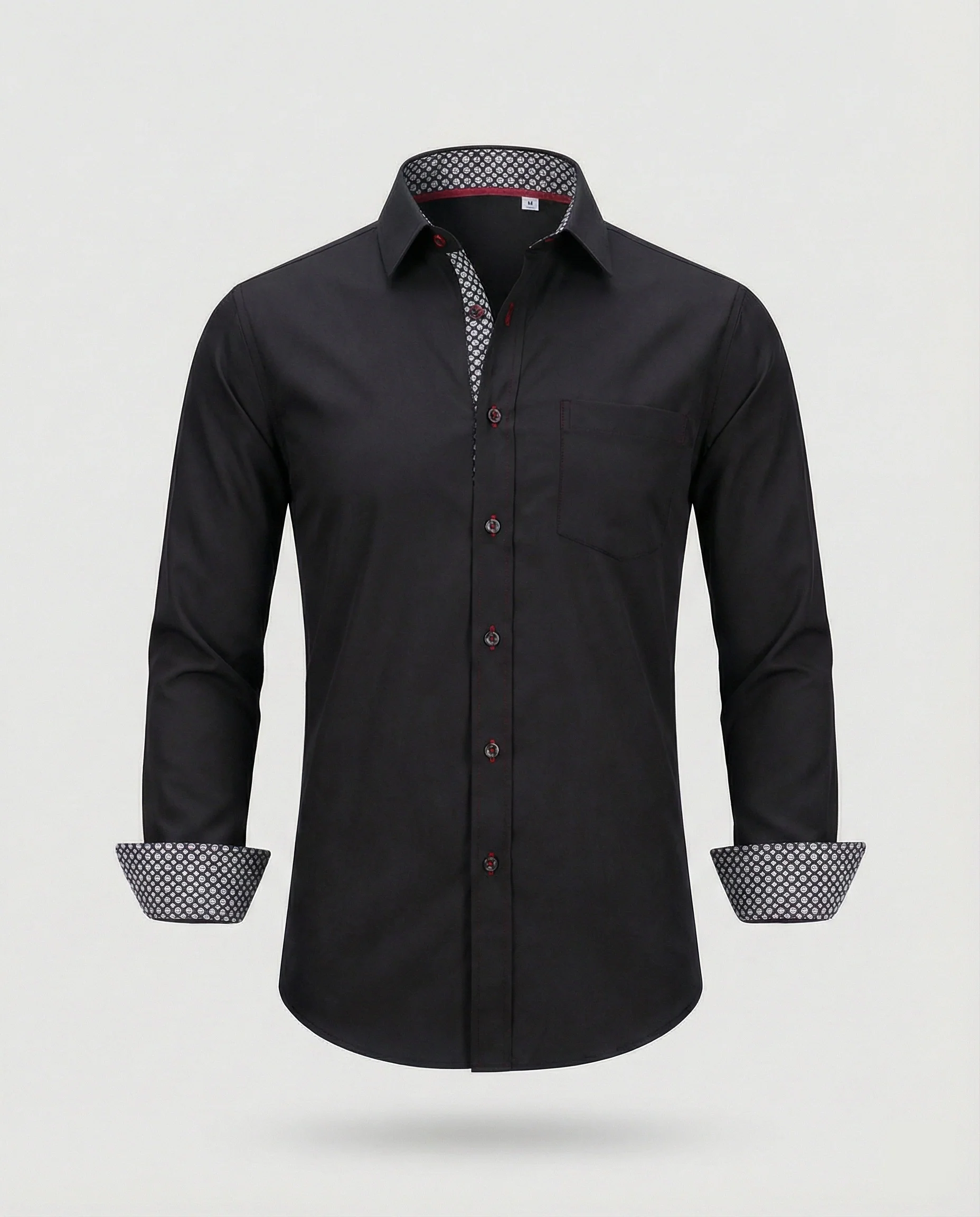 Herren Business Langarmhemd Tailliert - Image 9
