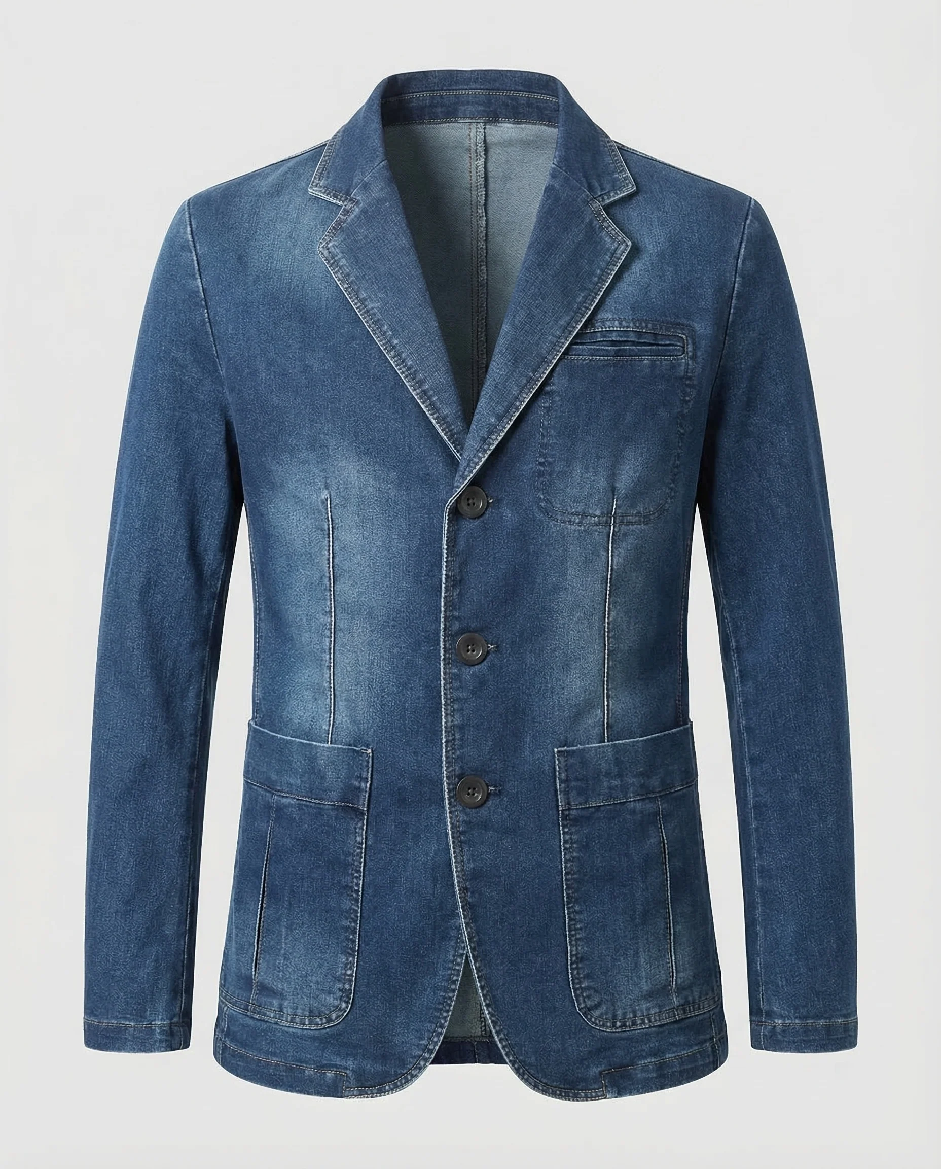 Herren Denim Sakko Casual - Image 5