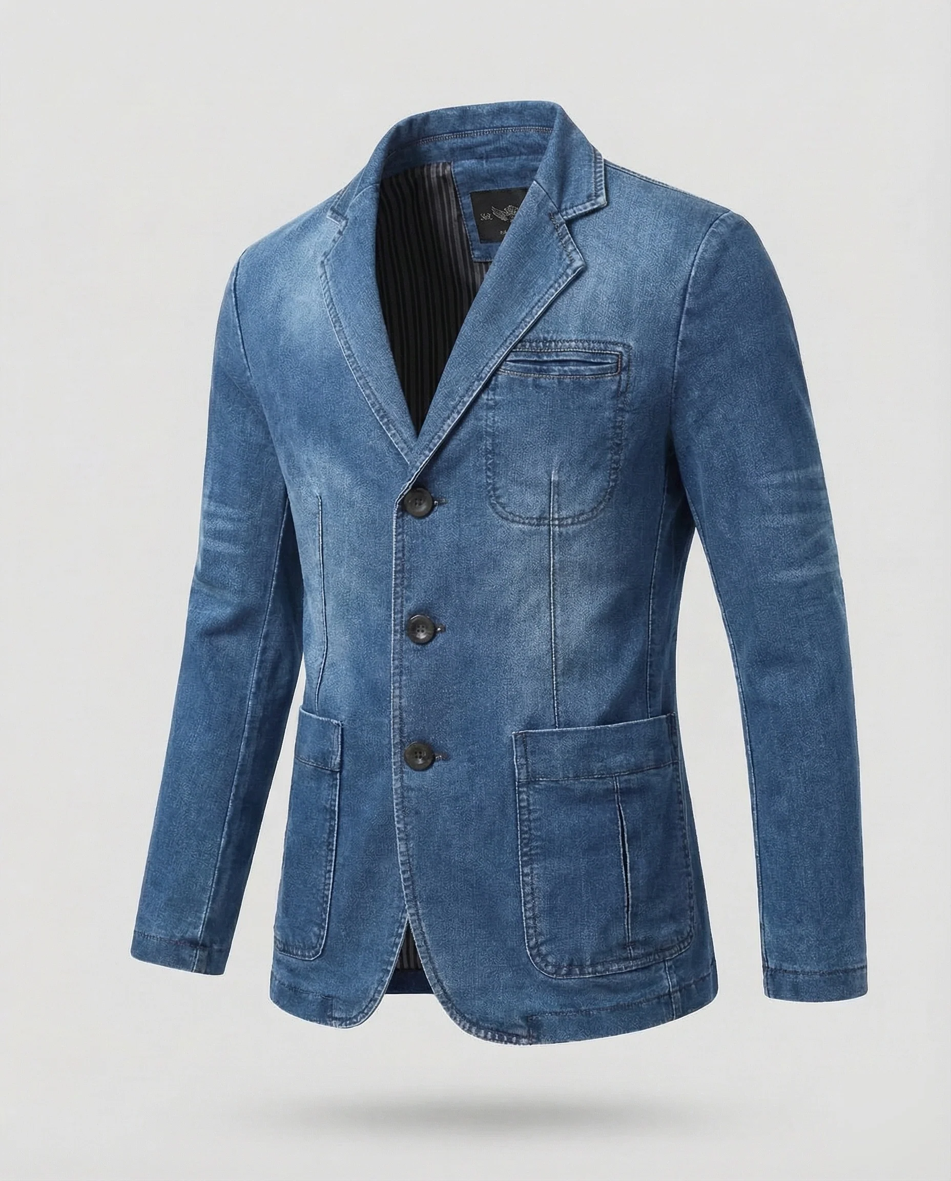 Herren Denim Sakko Casual - Image 6