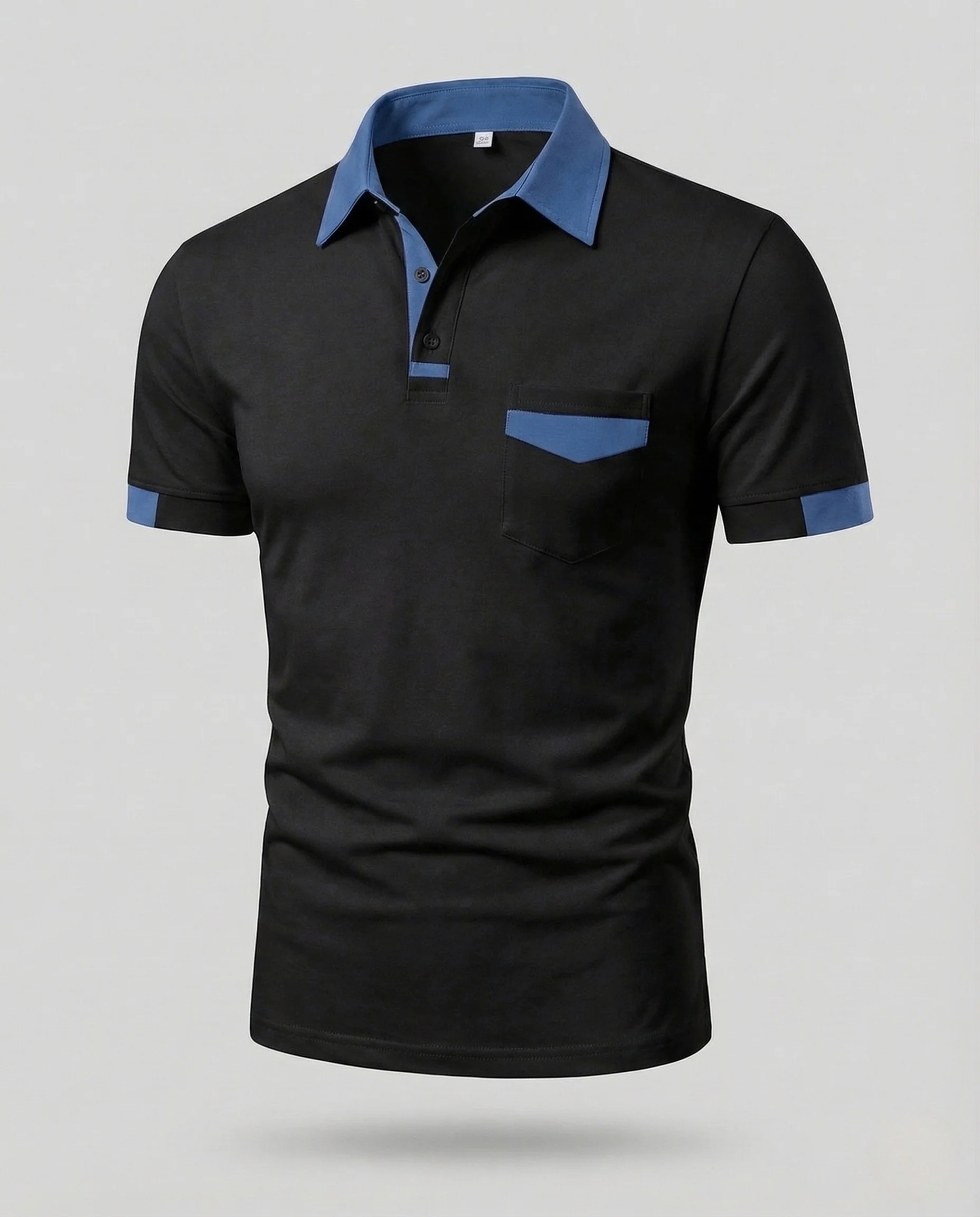 Herren Poloshirt Jersey Kontrastkragen - Image 7