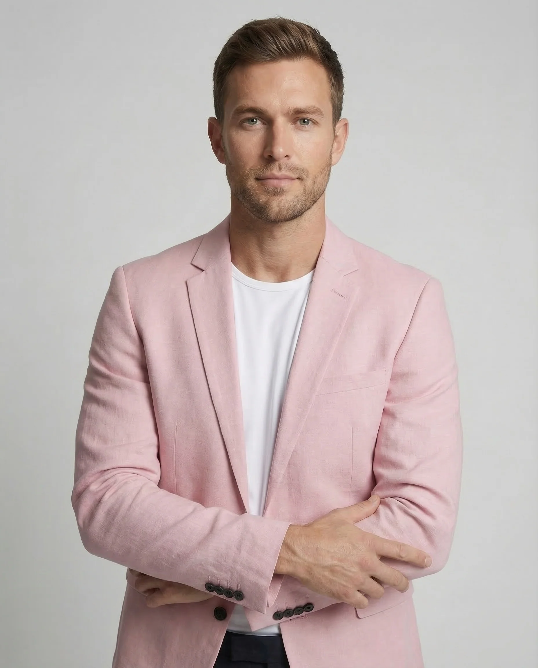 Herren Leinen Sakko Slim - Image 2