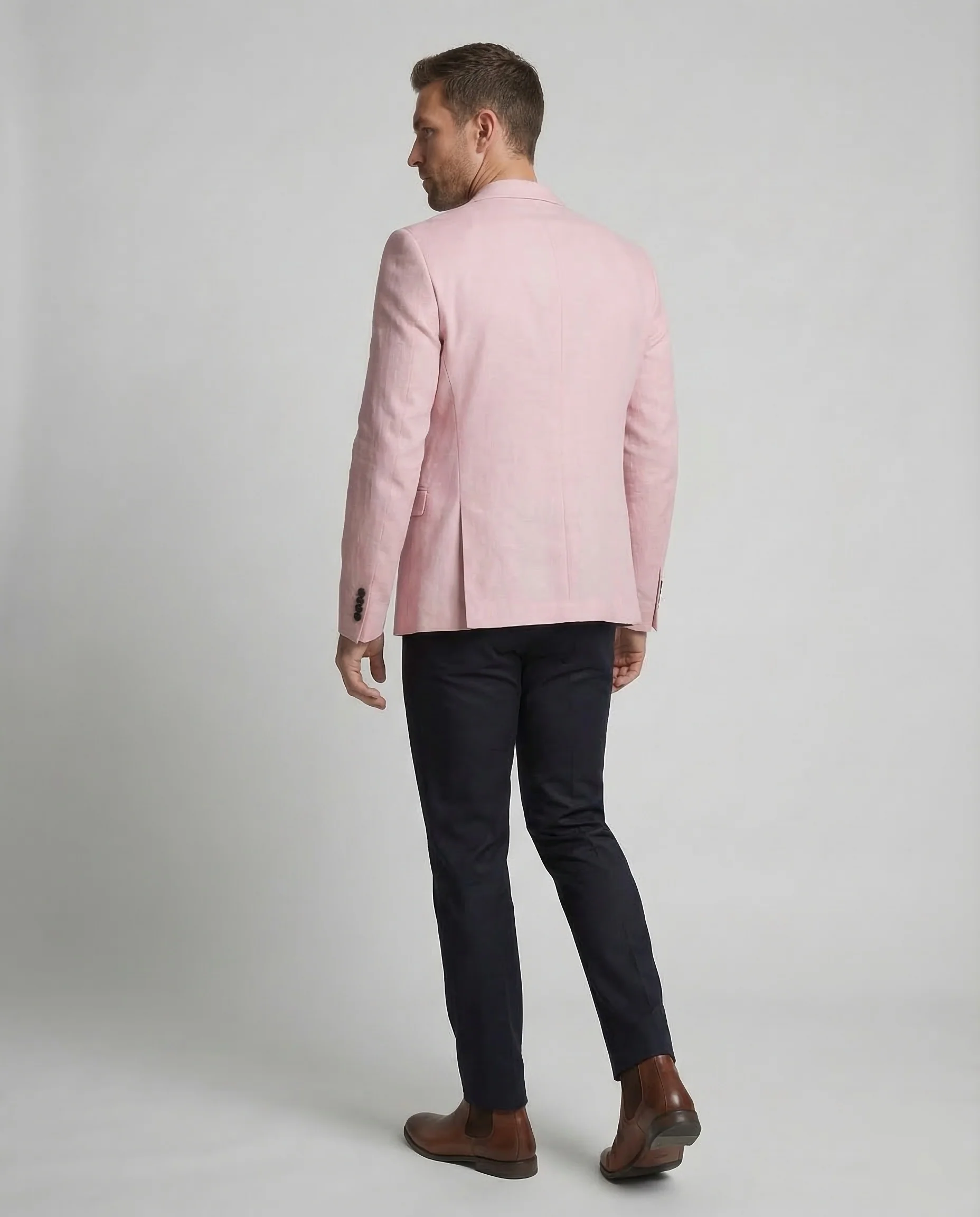 Herren Leinen Sakko Slim - Image 4