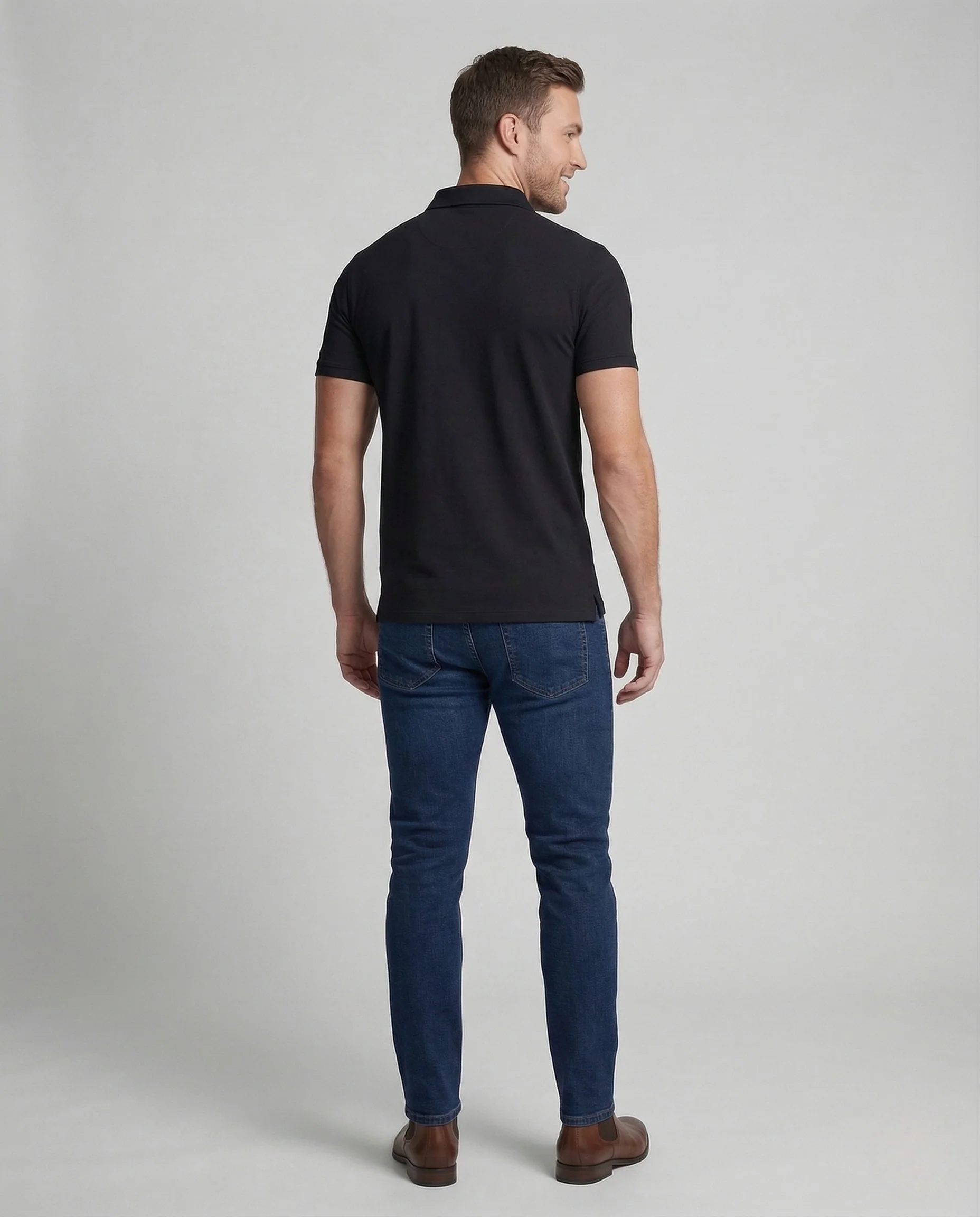 Herren Polohemd Slim Fit Baumwollmix - Image 4