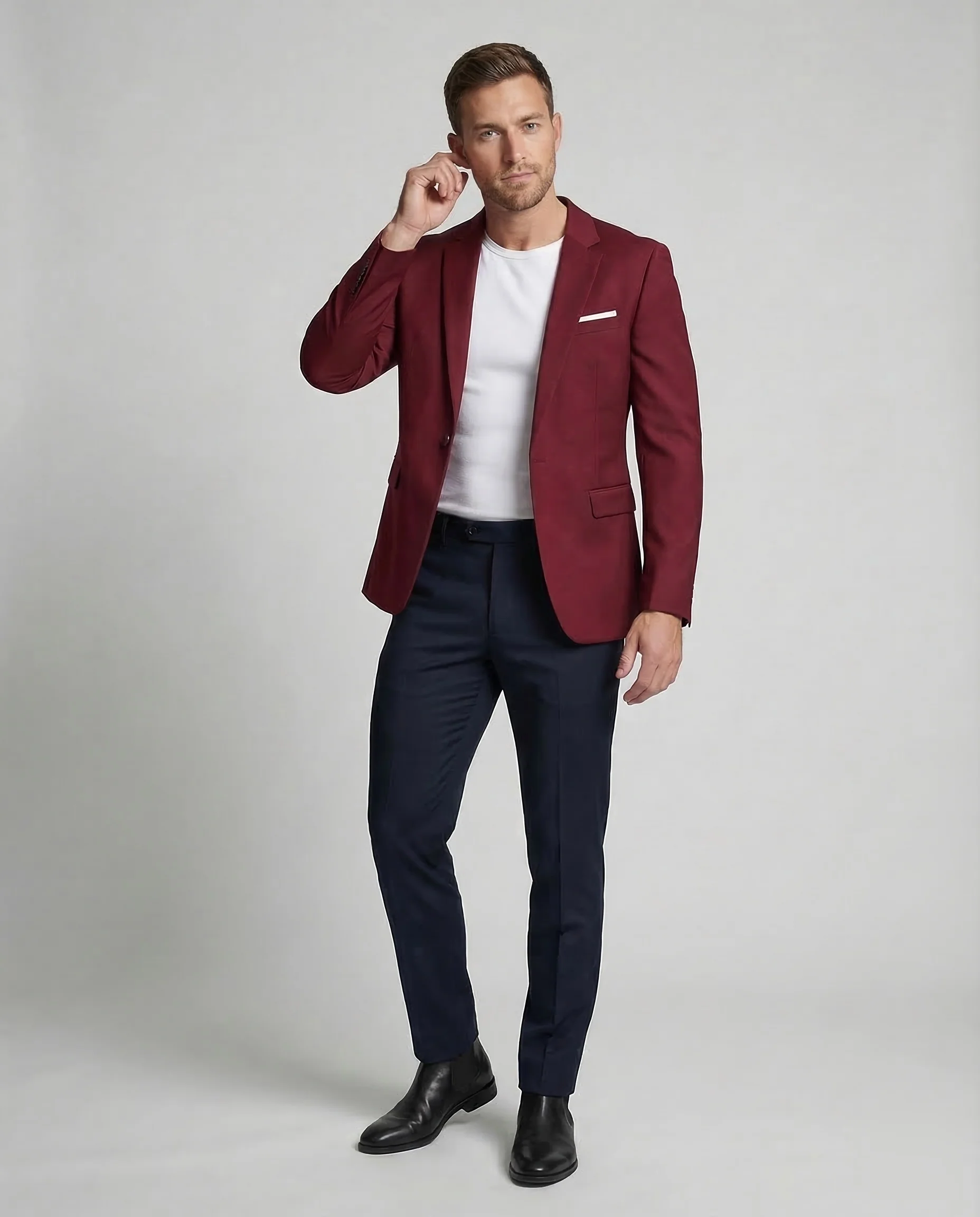 Herren Sakko Slim Revers - Image 2