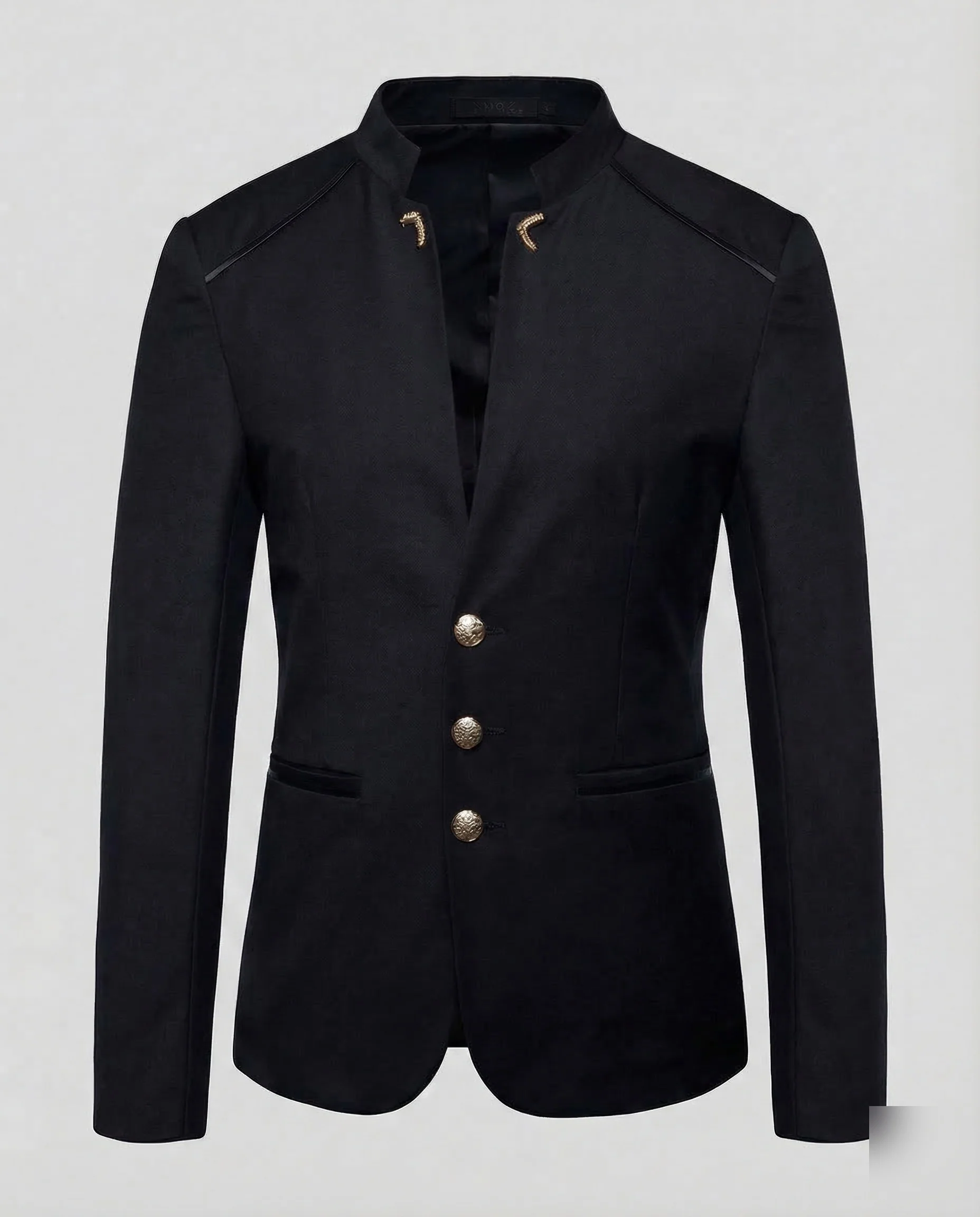 Herren Sakko Stehkragen Slim - Image 6
