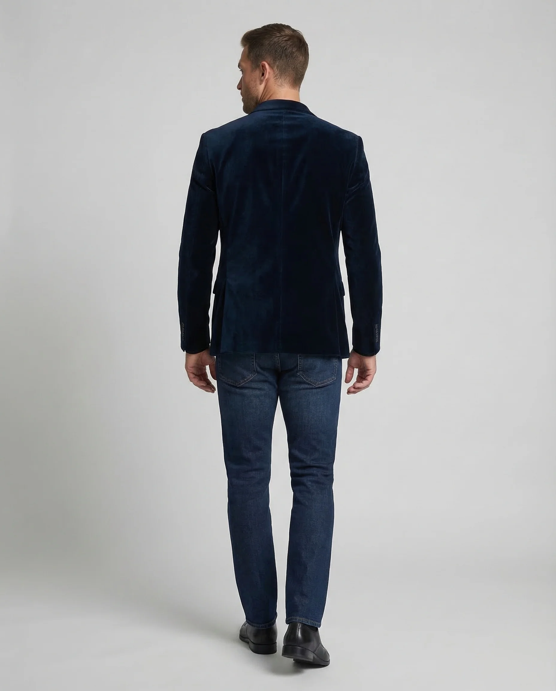 Herren Samt Sakko Revers - Image 4