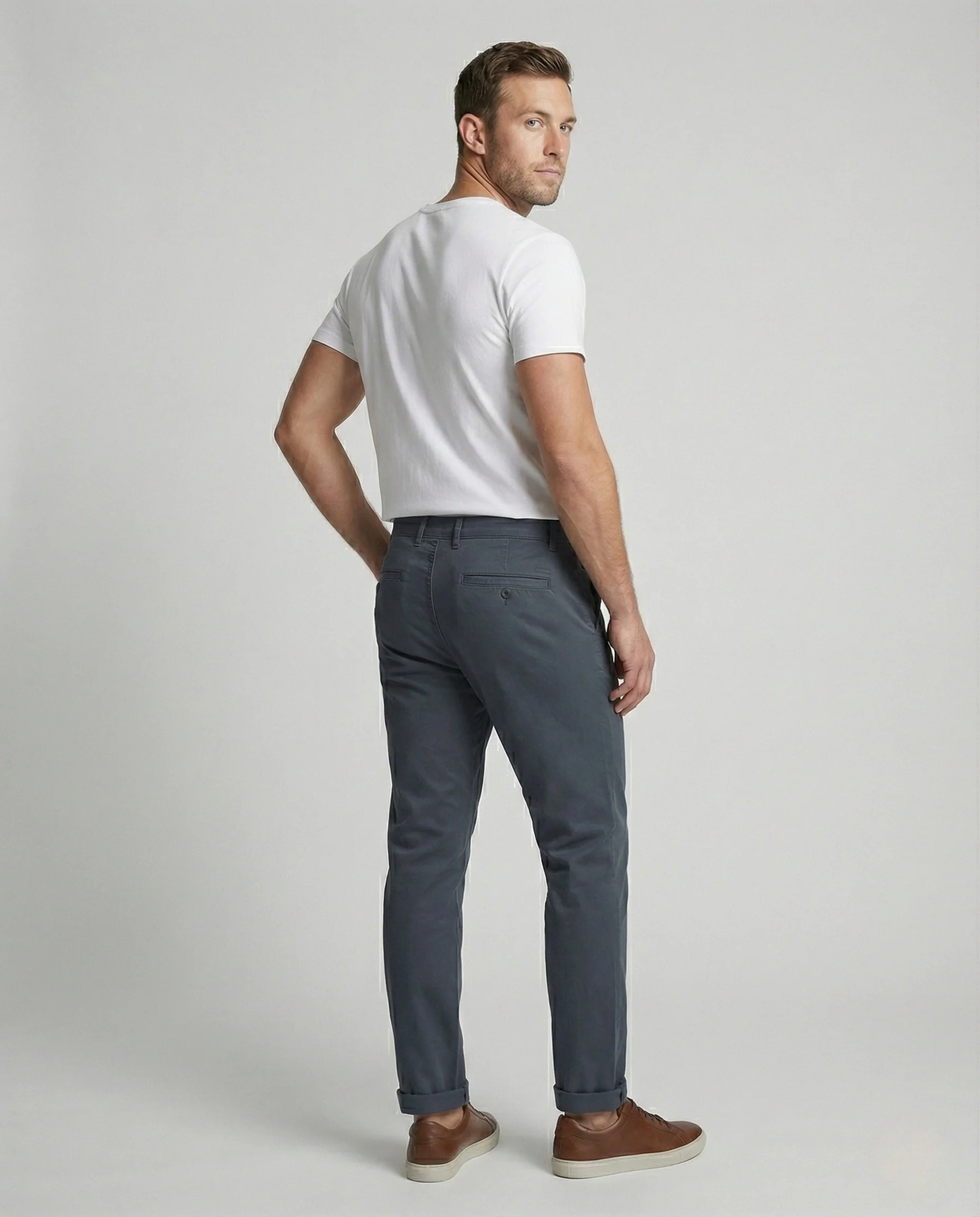 Chinohose Herren Thermo Fleece - Image 3