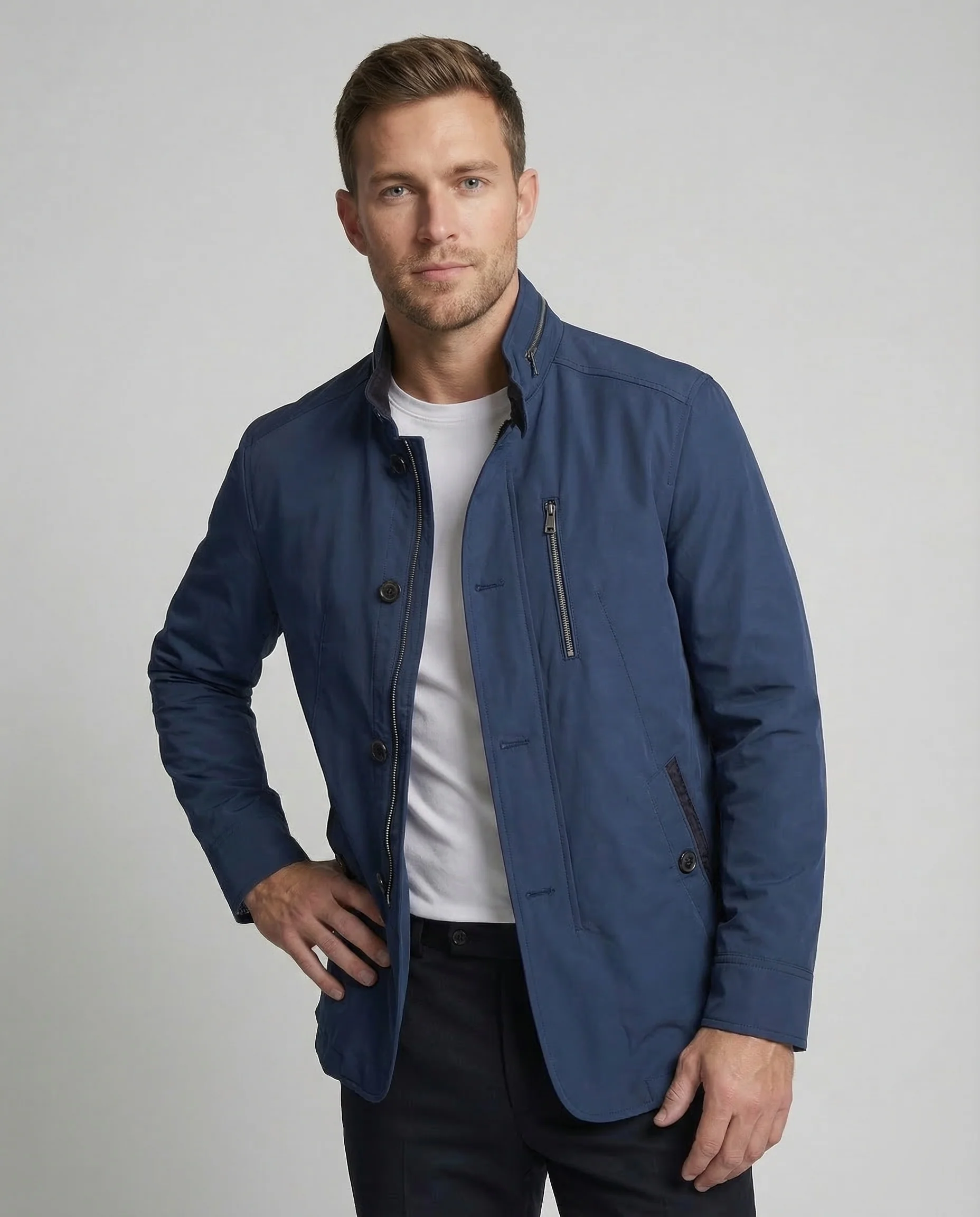 Herren Übergangsjacke Stehkragen - Image 2