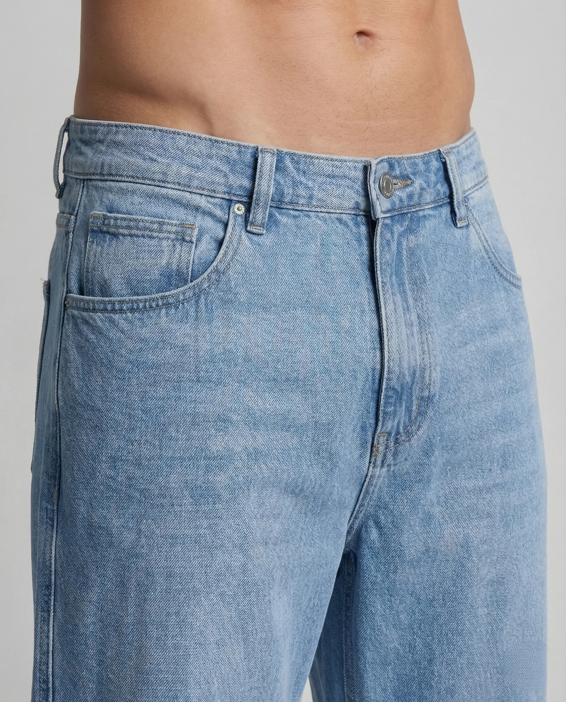 Herren Ultraweite Jeanshose Urban Style mit Elastischem Bund - Image 3