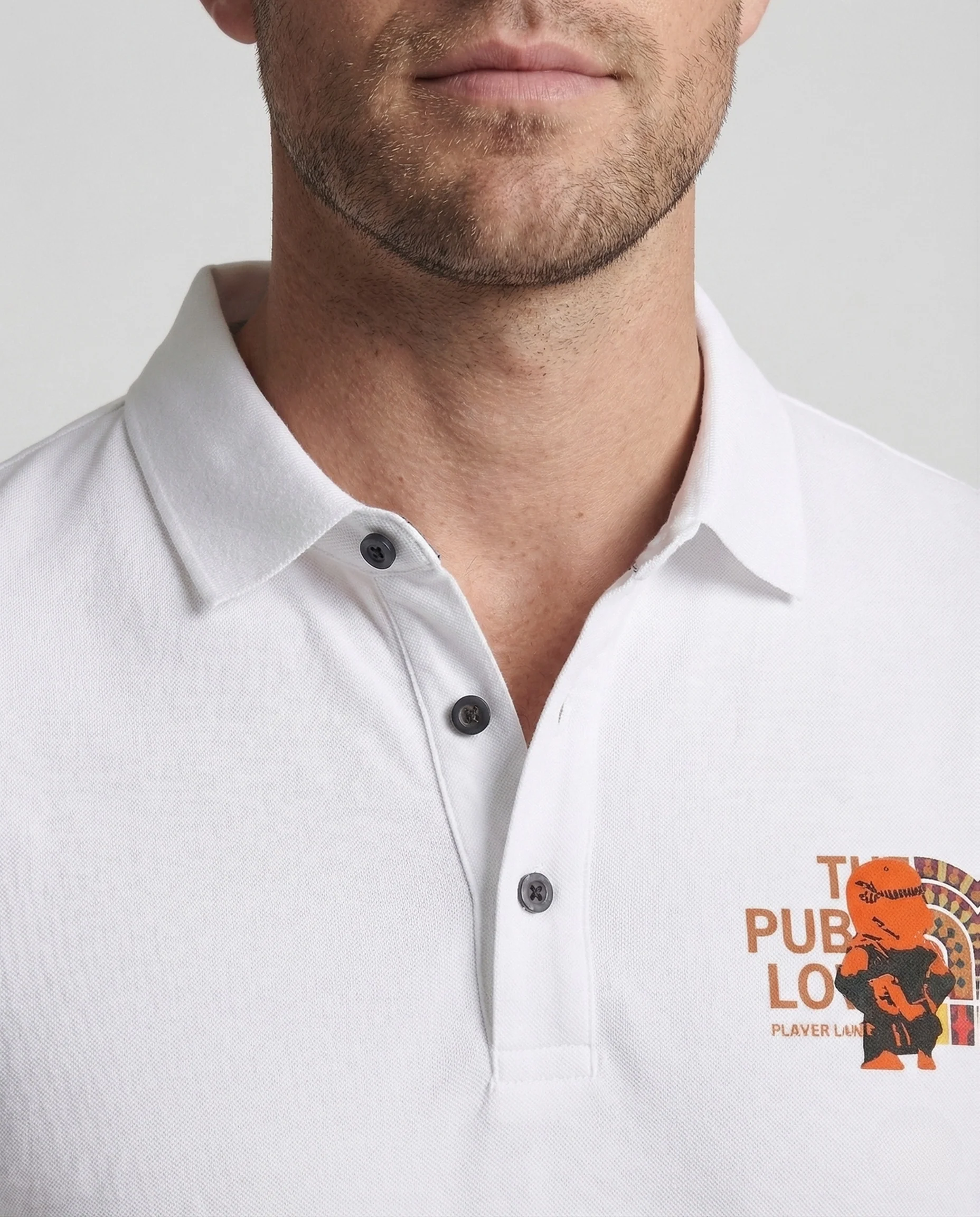 Herren Poloshirt mit Rückenprint und Boxy Fit - Image 4