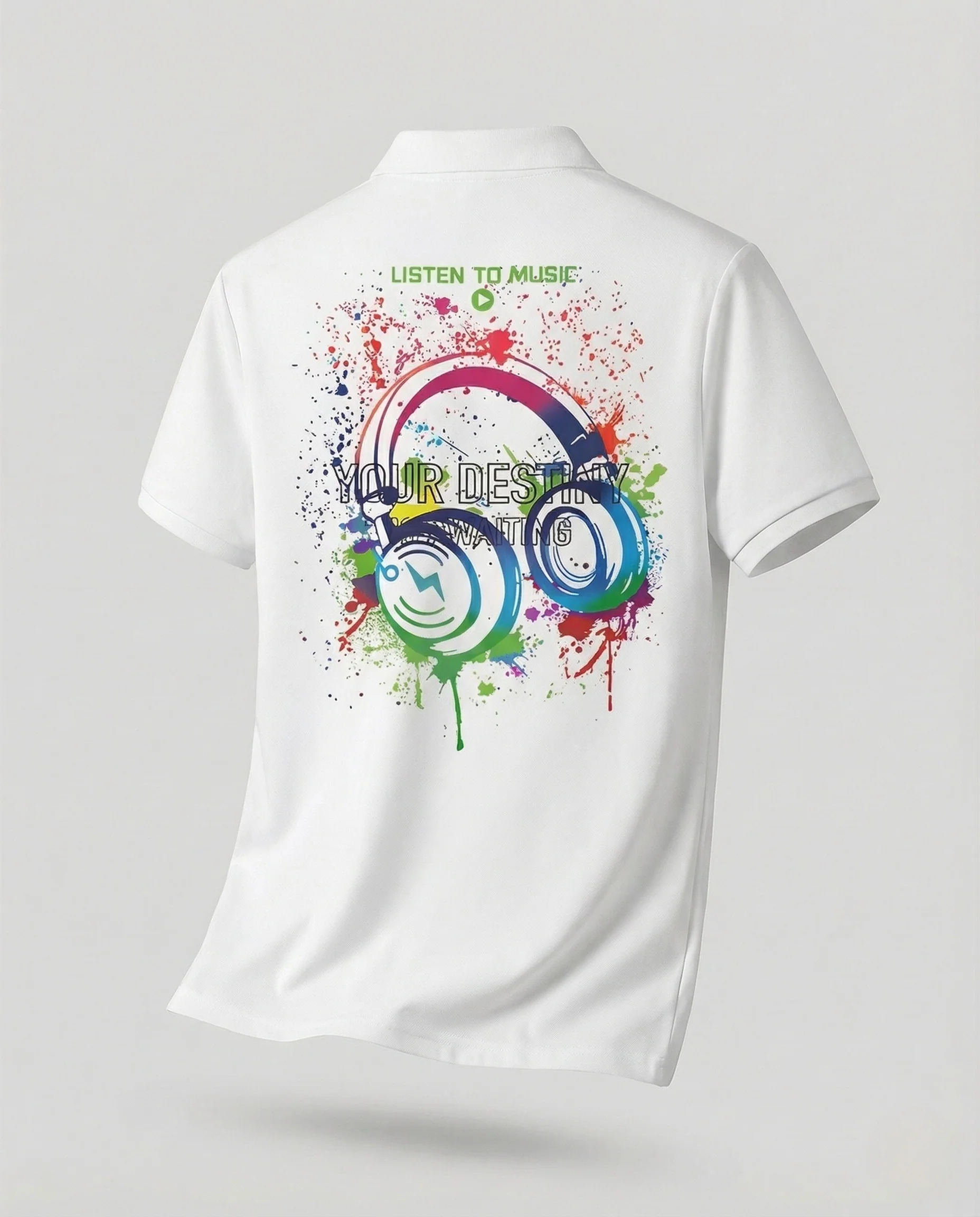 Herren Poloshirt mit Rückenprint und Boxy Fit - Image 7