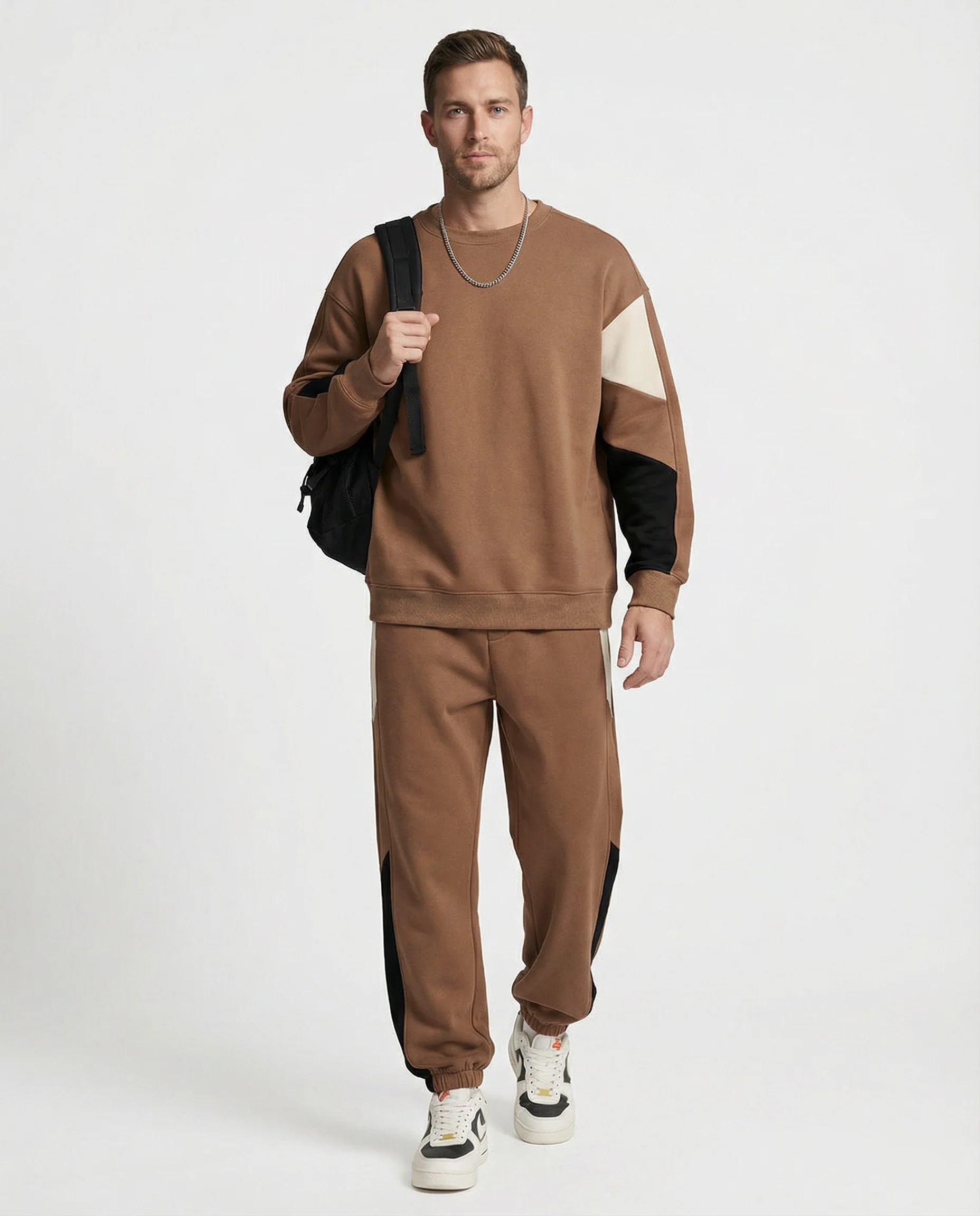 Herren Sweatset mit Print und Jogginghose - Image 2
