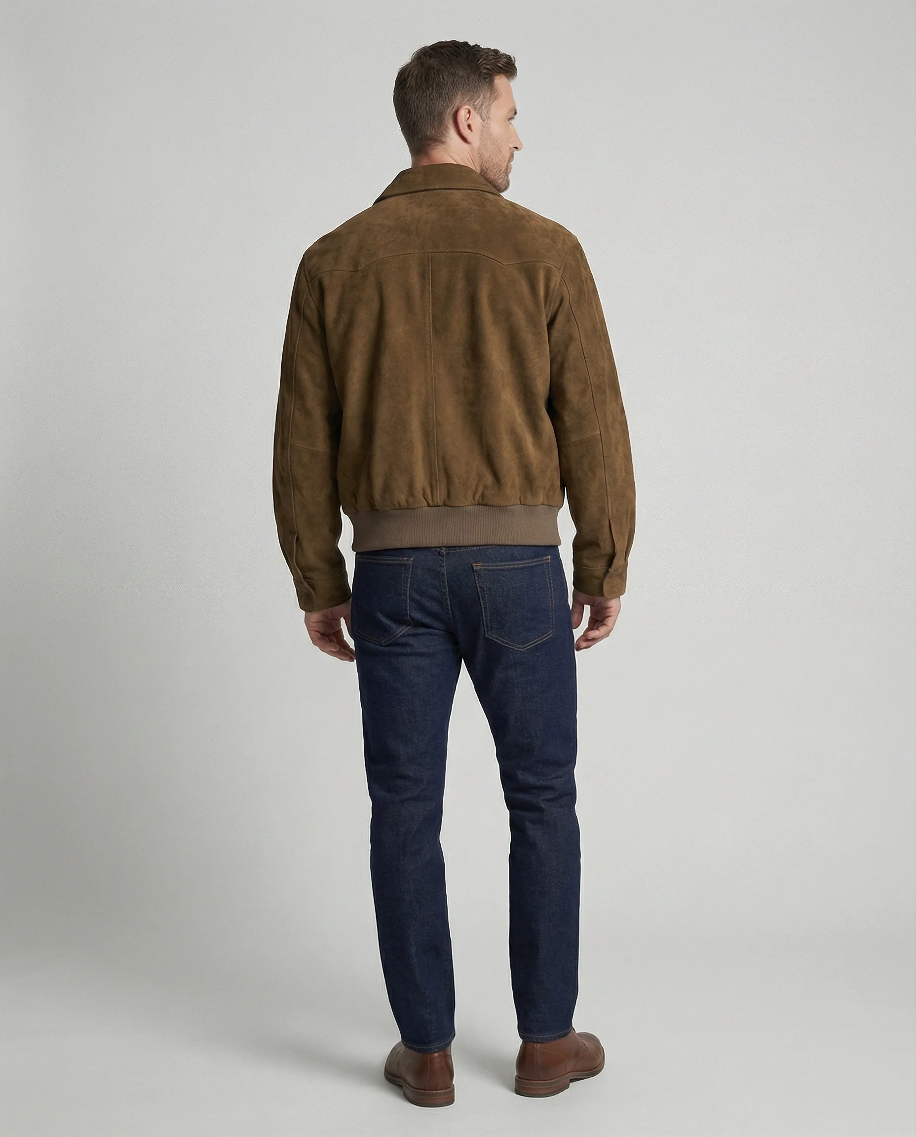 Herren Bomberjacke Veloursleder - Image 3