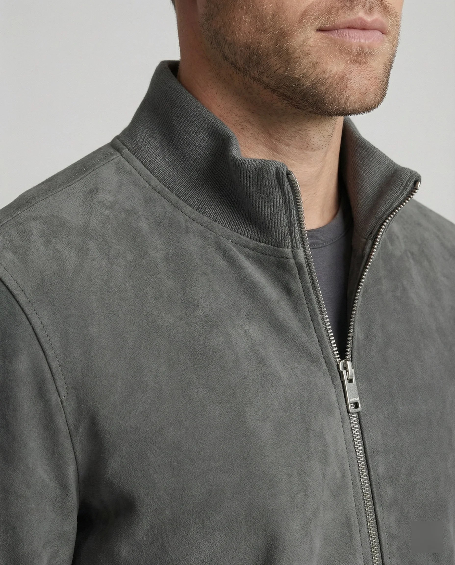 Freizeitkleidung Herren Bomberjacke Lederoptik - Image 6