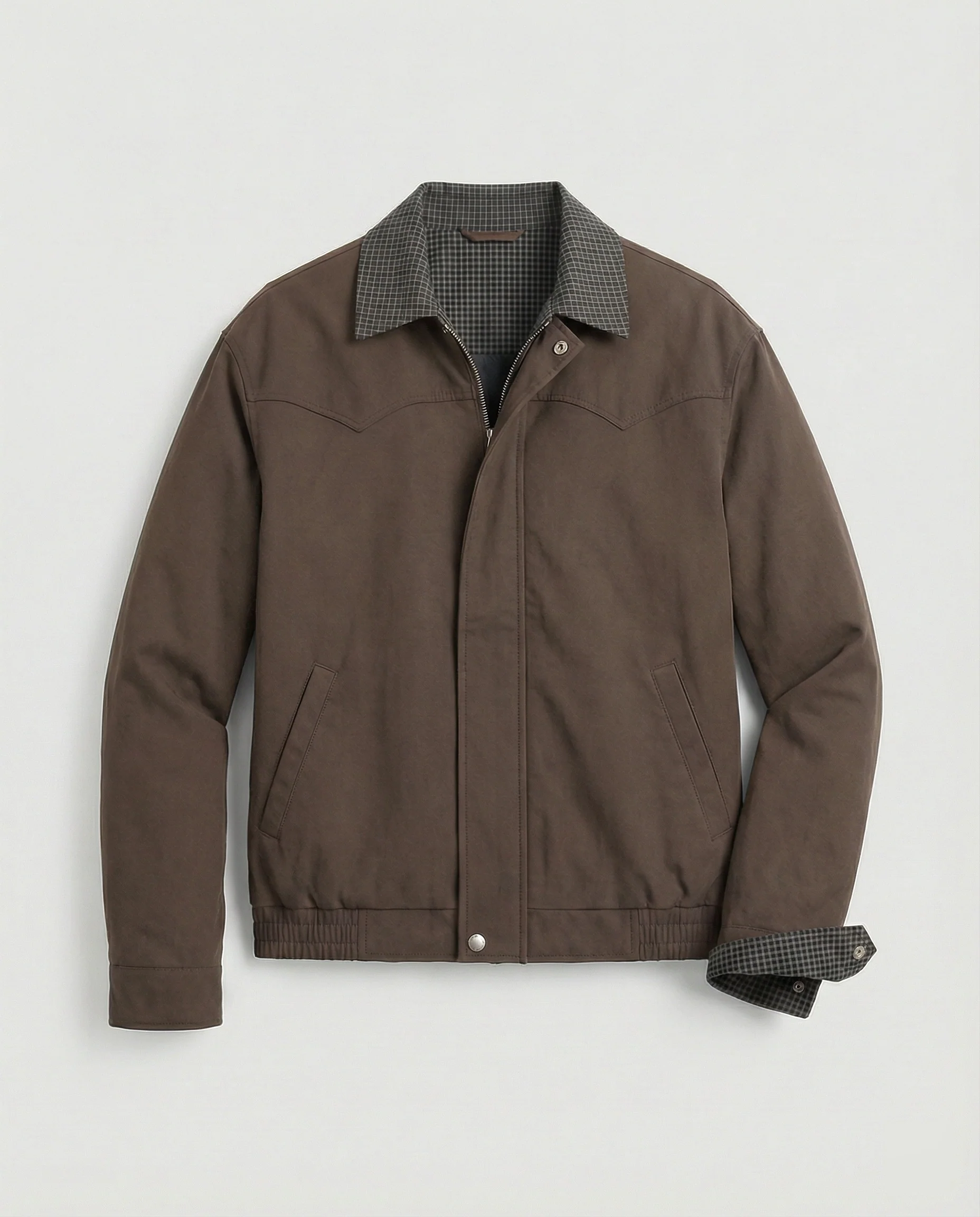 Herren wattierte Oversize-Bomberjacke mit verdecktem Reißverschluss und elastischem Saum Heidi-Mode - Image 6